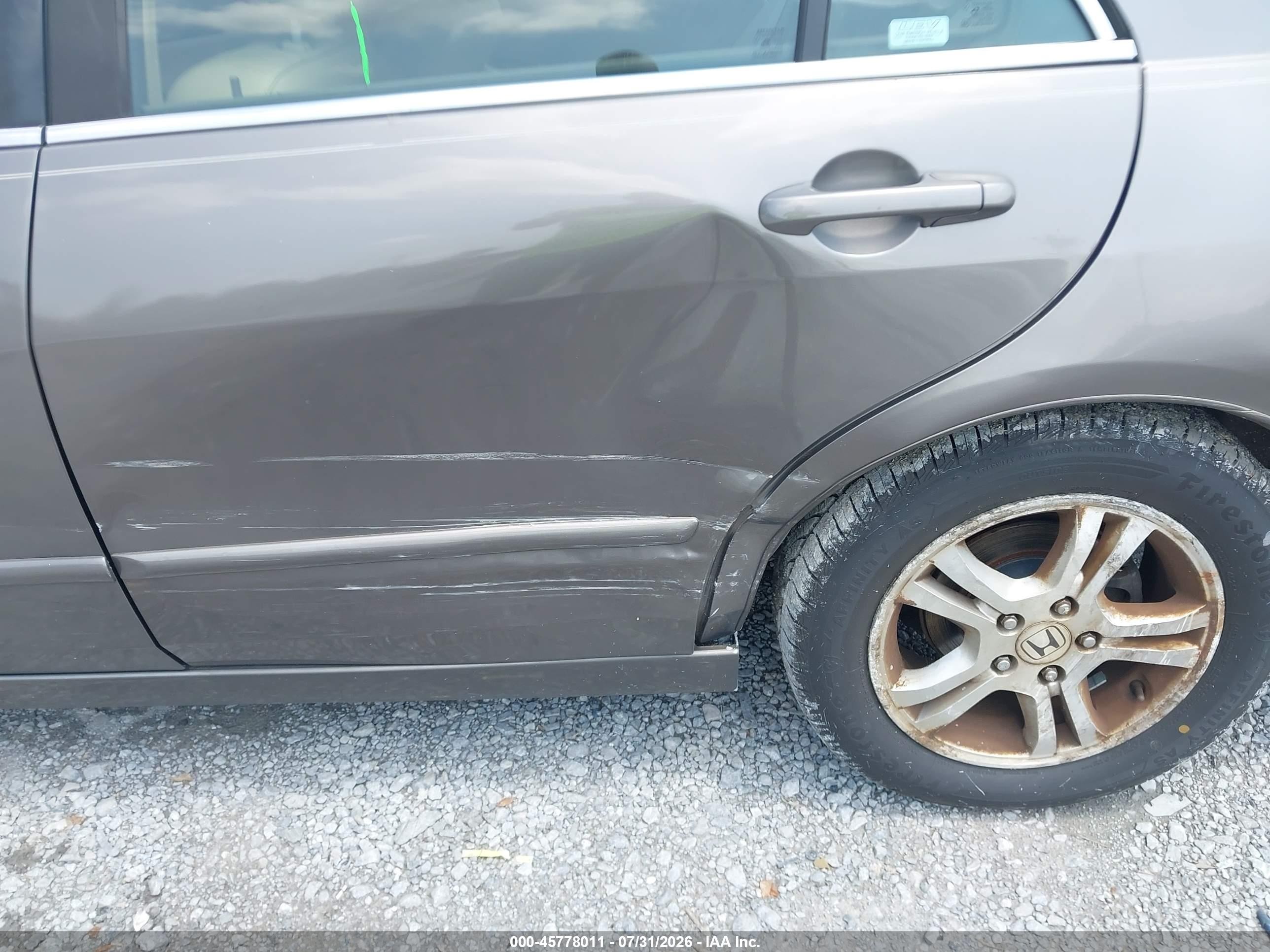 2007 Honda Accord 2.4 Ex Gray vin: 1HGCM56797A120002