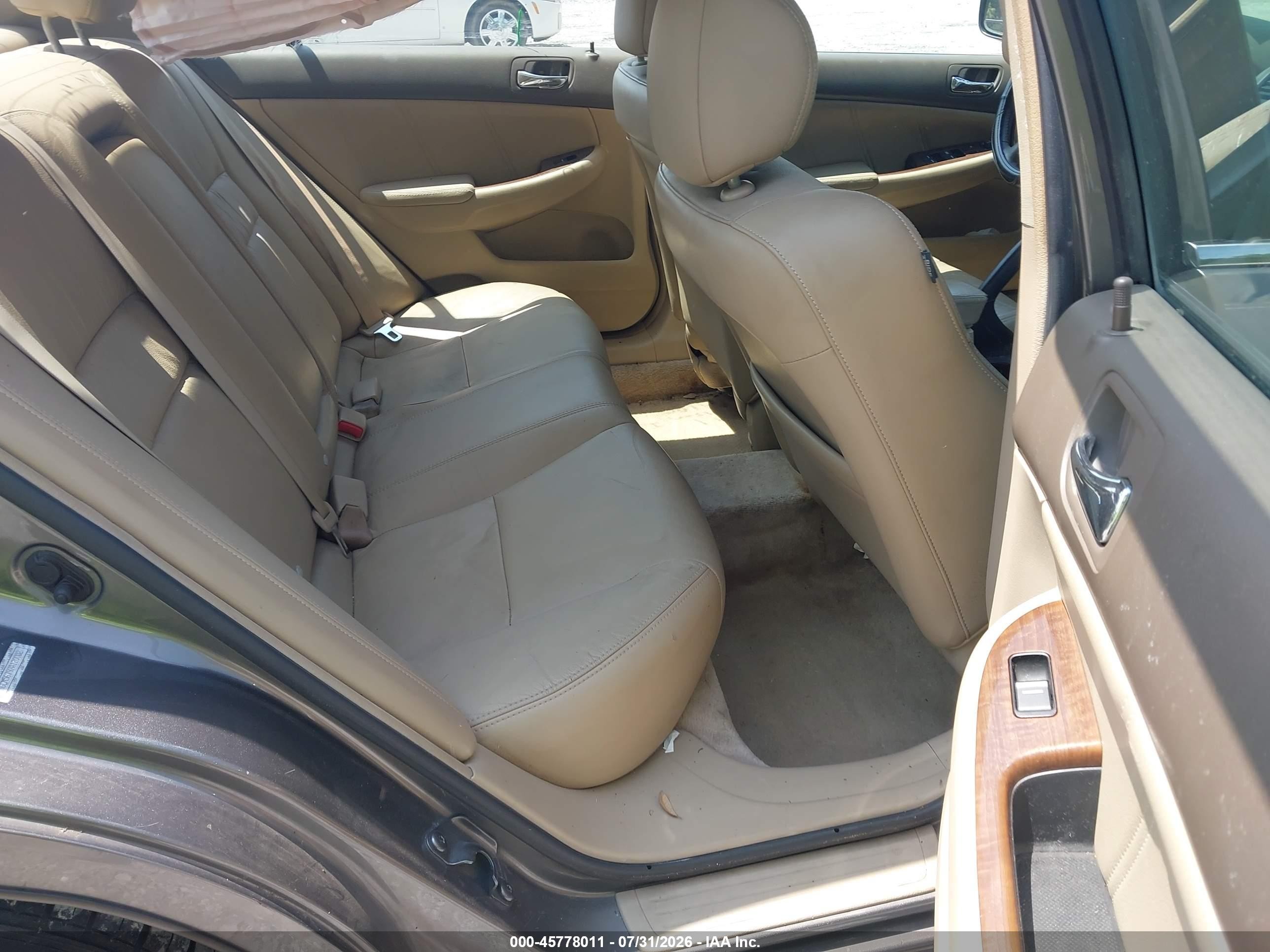 2007 Honda Accord 2.4 Ex Gray vin: 1HGCM56797A120002