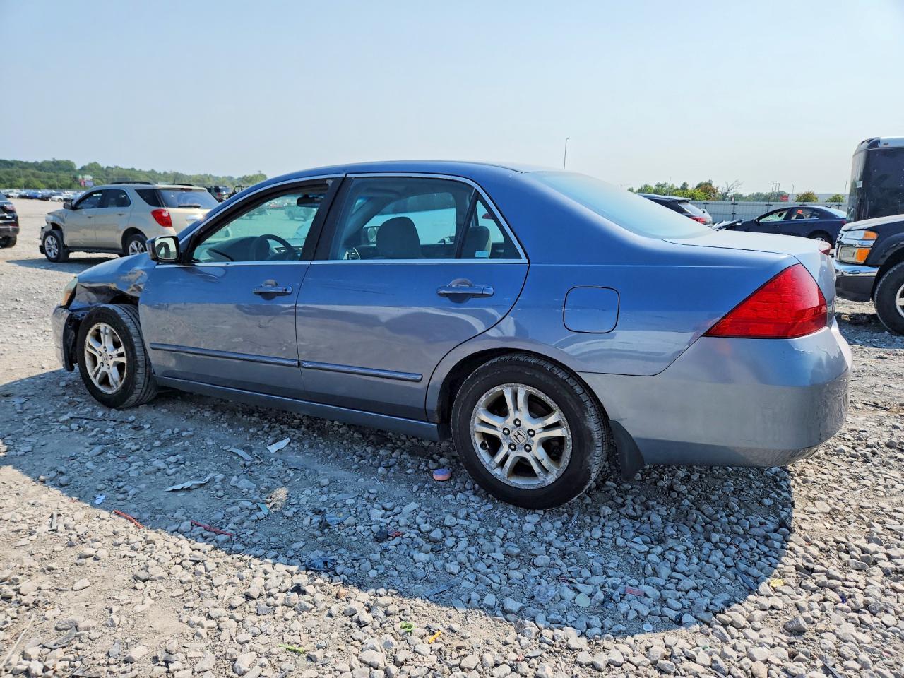 2007 Honda Accord Ex Blue vin: 1HGCM56797A125880