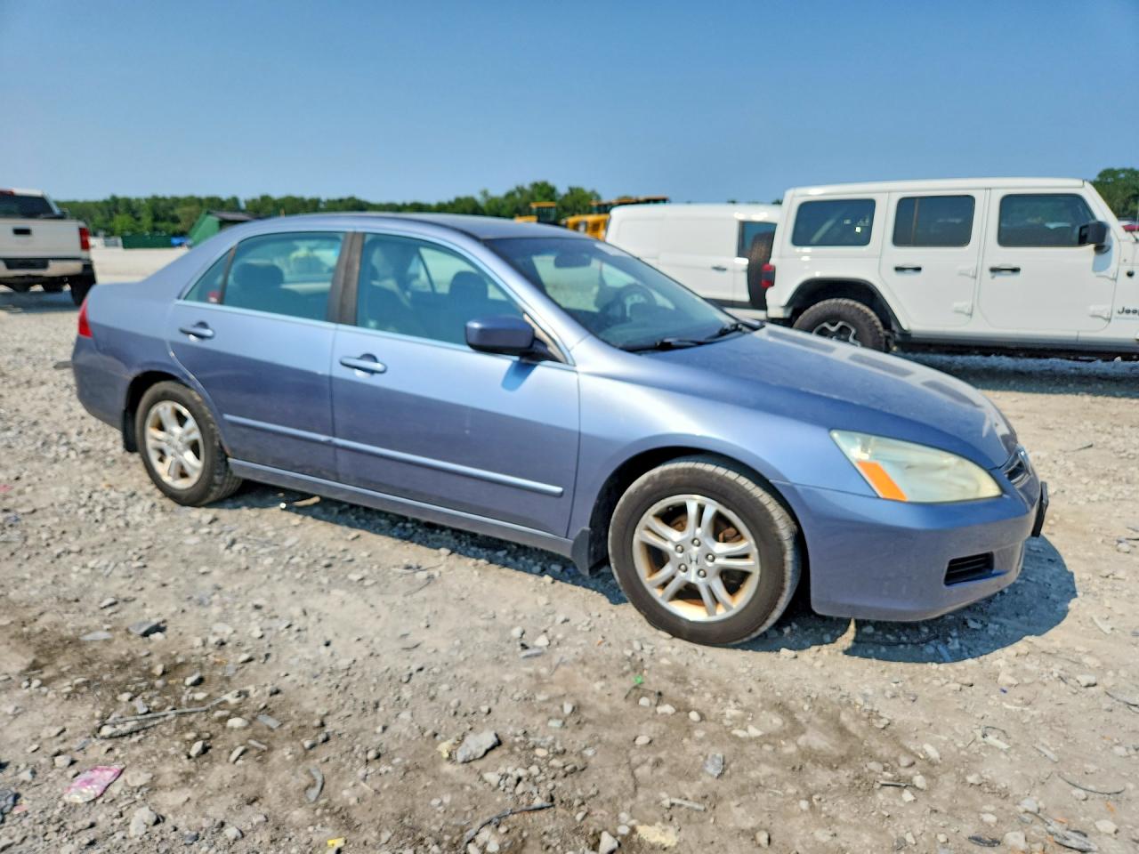 2007 Honda Accord Ex Blue vin: 1HGCM56797A125880
