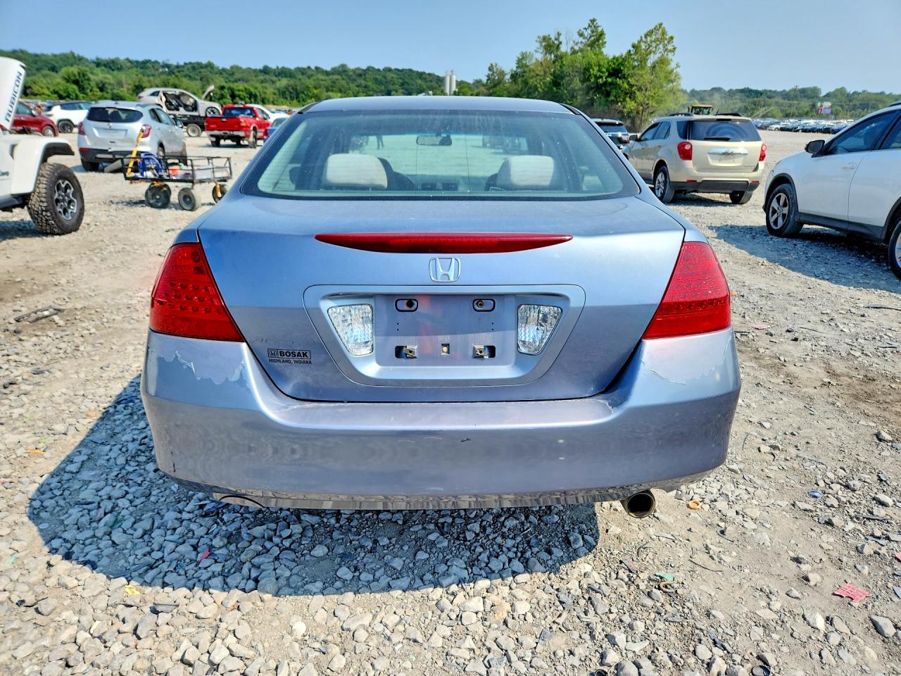 2007 Honda Accord Ex Blue vin: 1HGCM56797A125880