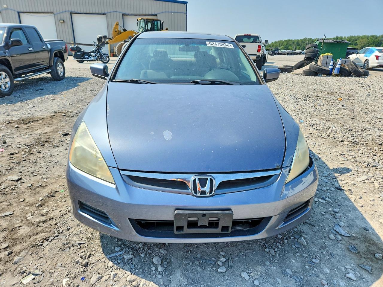 2007 Honda Accord Ex Blue vin: 1HGCM56797A125880