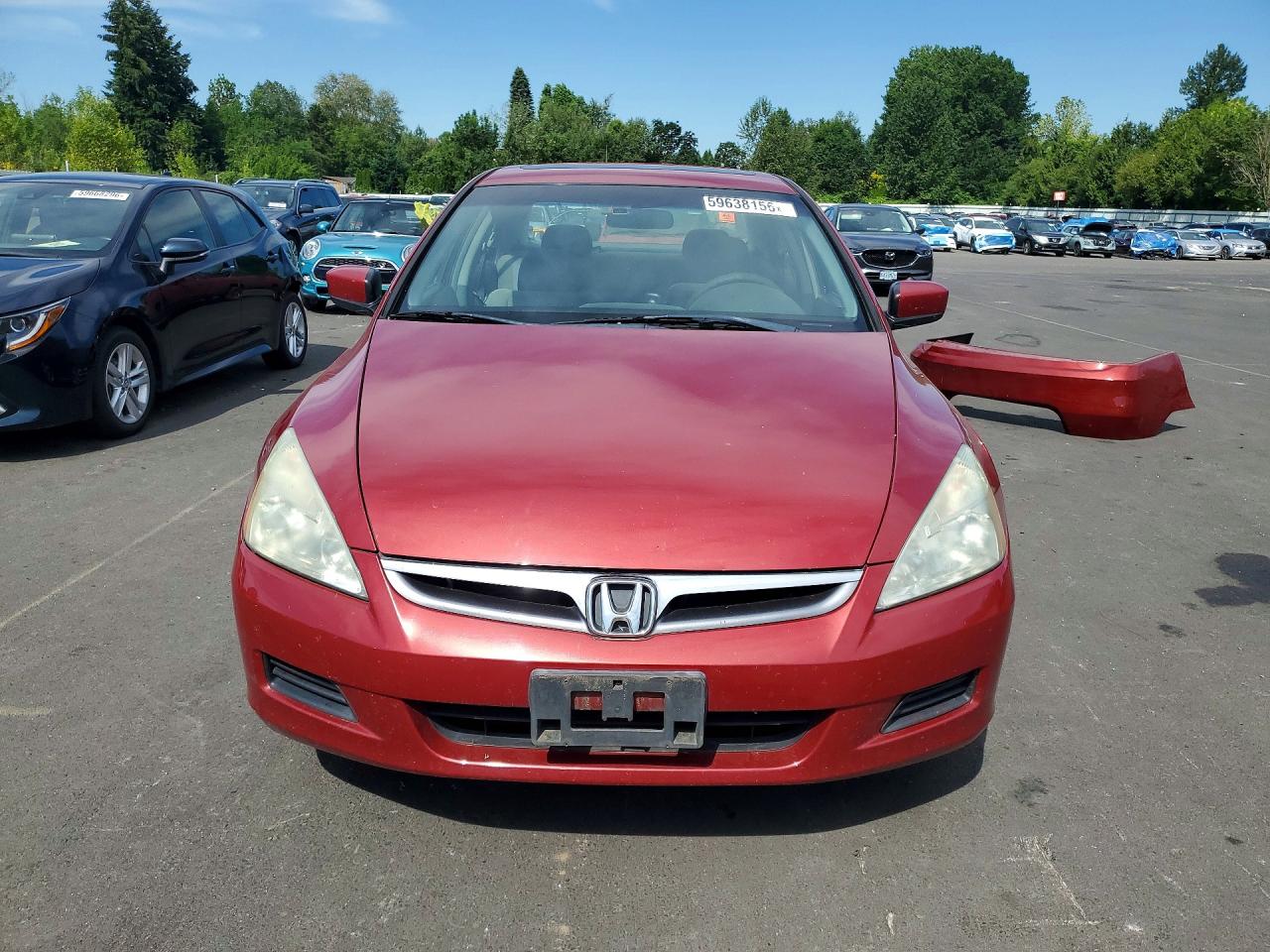 2007 Honda Accord Ex Бордовый vin: 1HGCM56797A129279