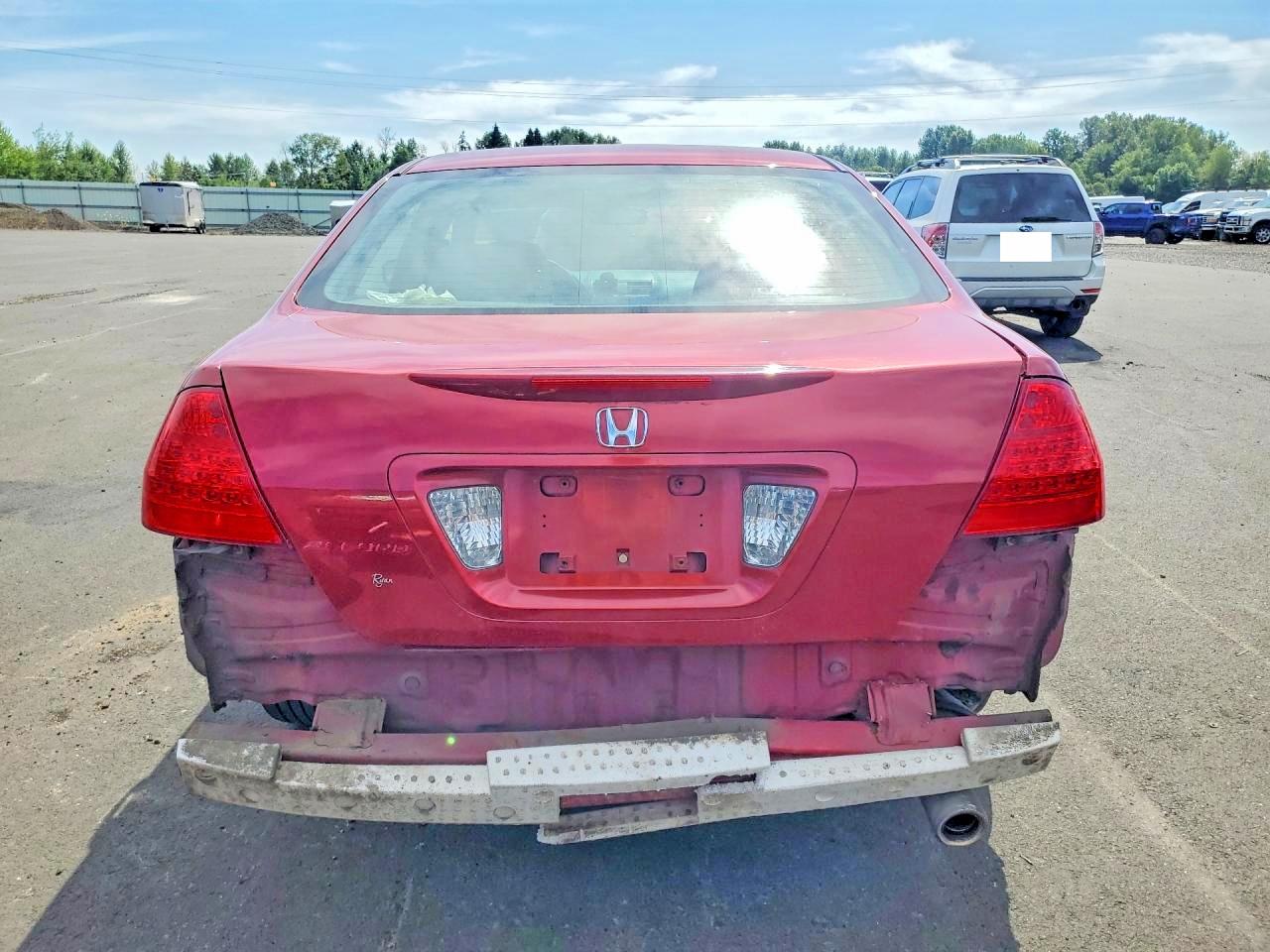 2007 Honda Accord Ex Бордовый vin: 1HGCM56797A129279