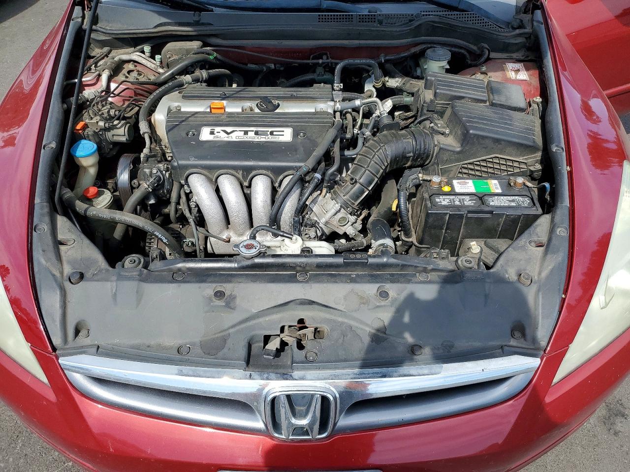 2007 Honda Accord Ex Бордовый vin: 1HGCM56797A129279