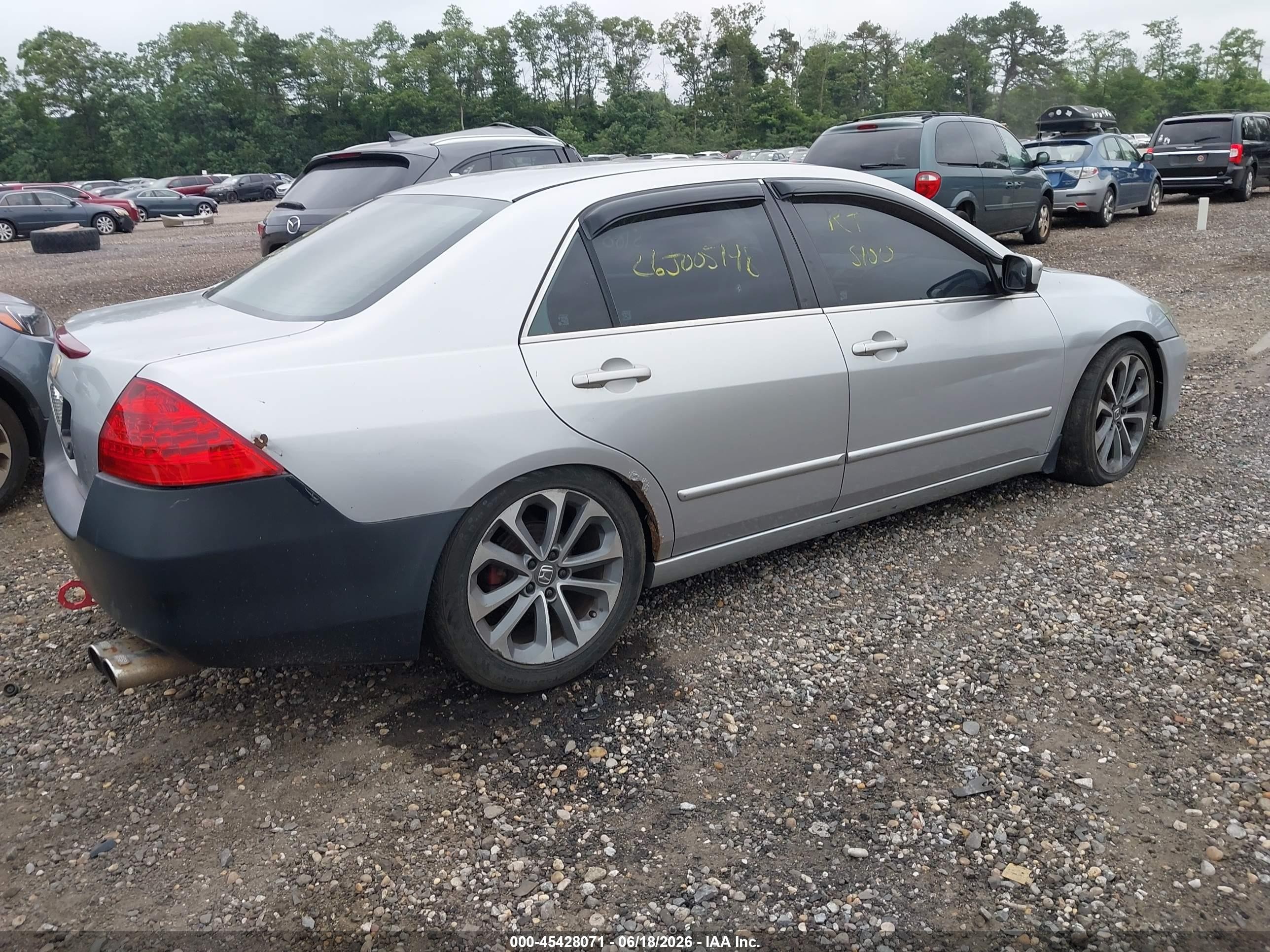 2007 Honda Accord 2.4 Ex Gray vin: 1HGCM56797A132232