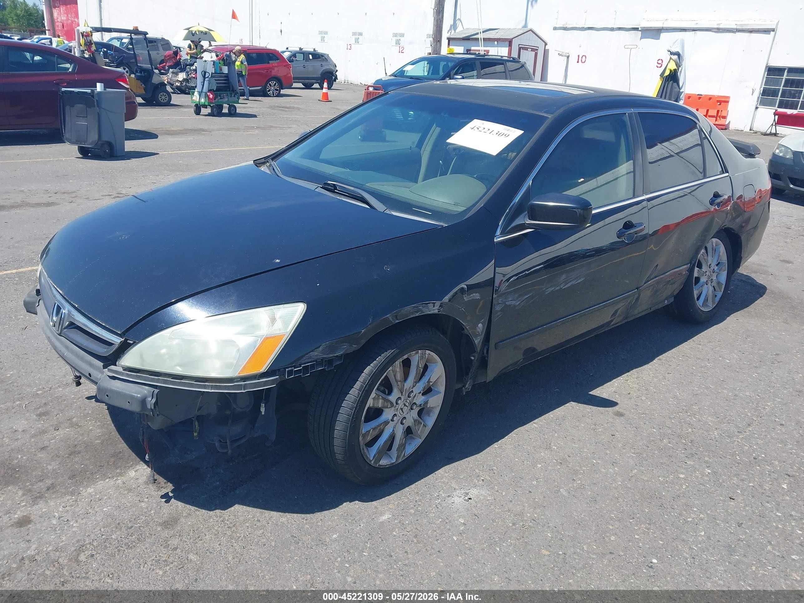 2007 Honda Accord 2.4 Ex Black vin: 1HGCM56797A150407