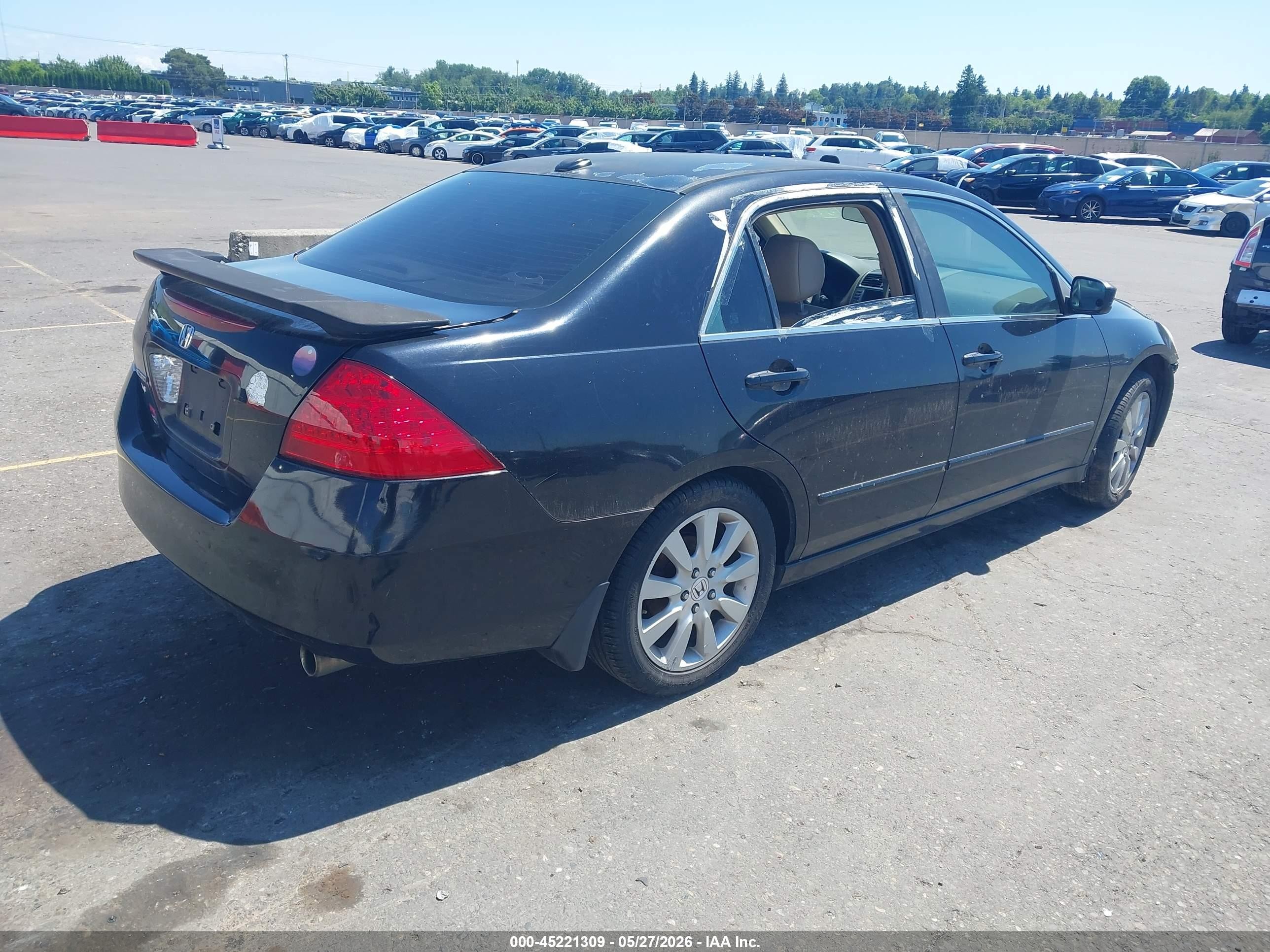2007 Honda Accord 2.4 Ex Black vin: 1HGCM56797A150407