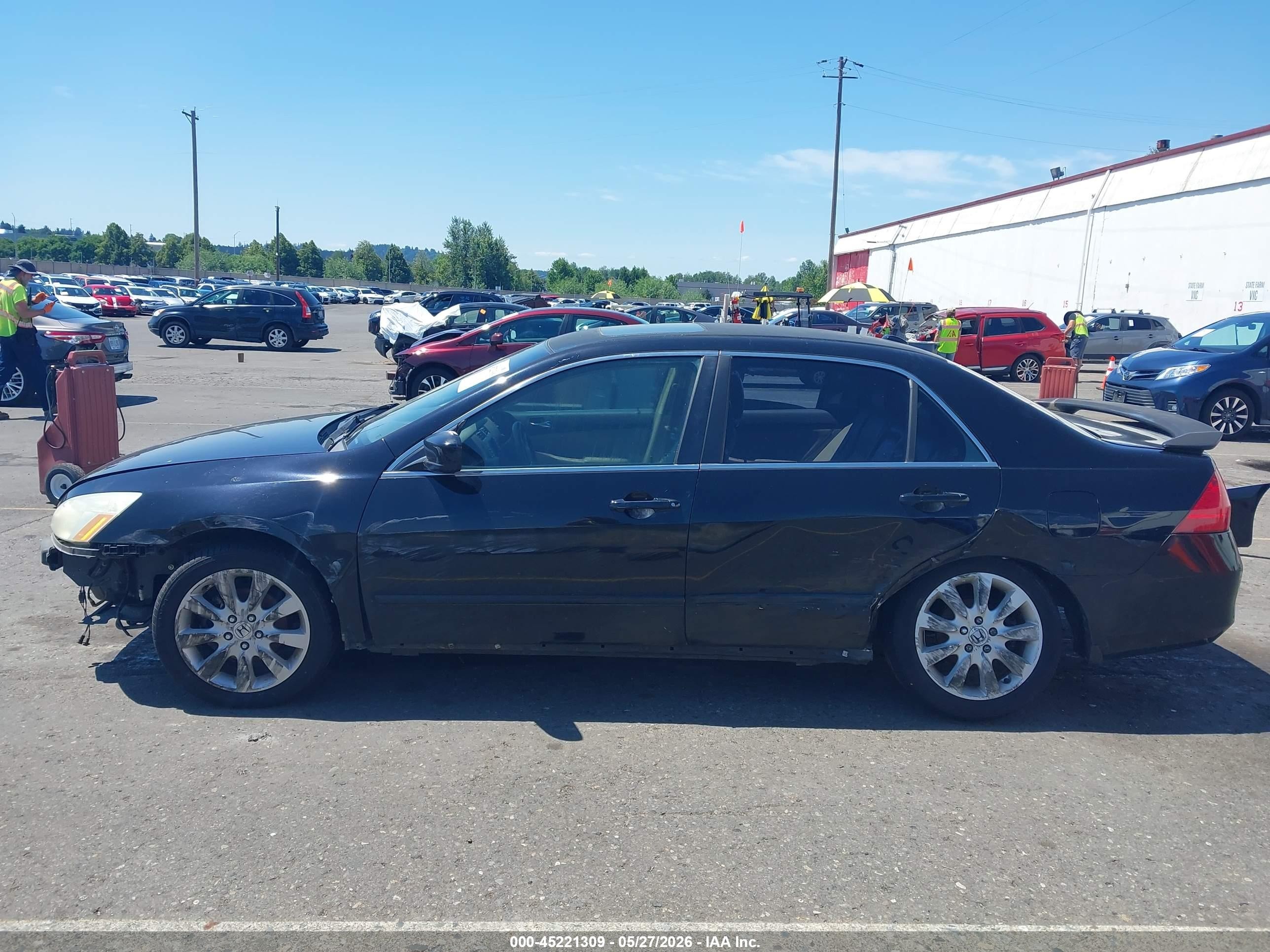 2007 Honda Accord 2.4 Ex Black vin: 1HGCM56797A150407