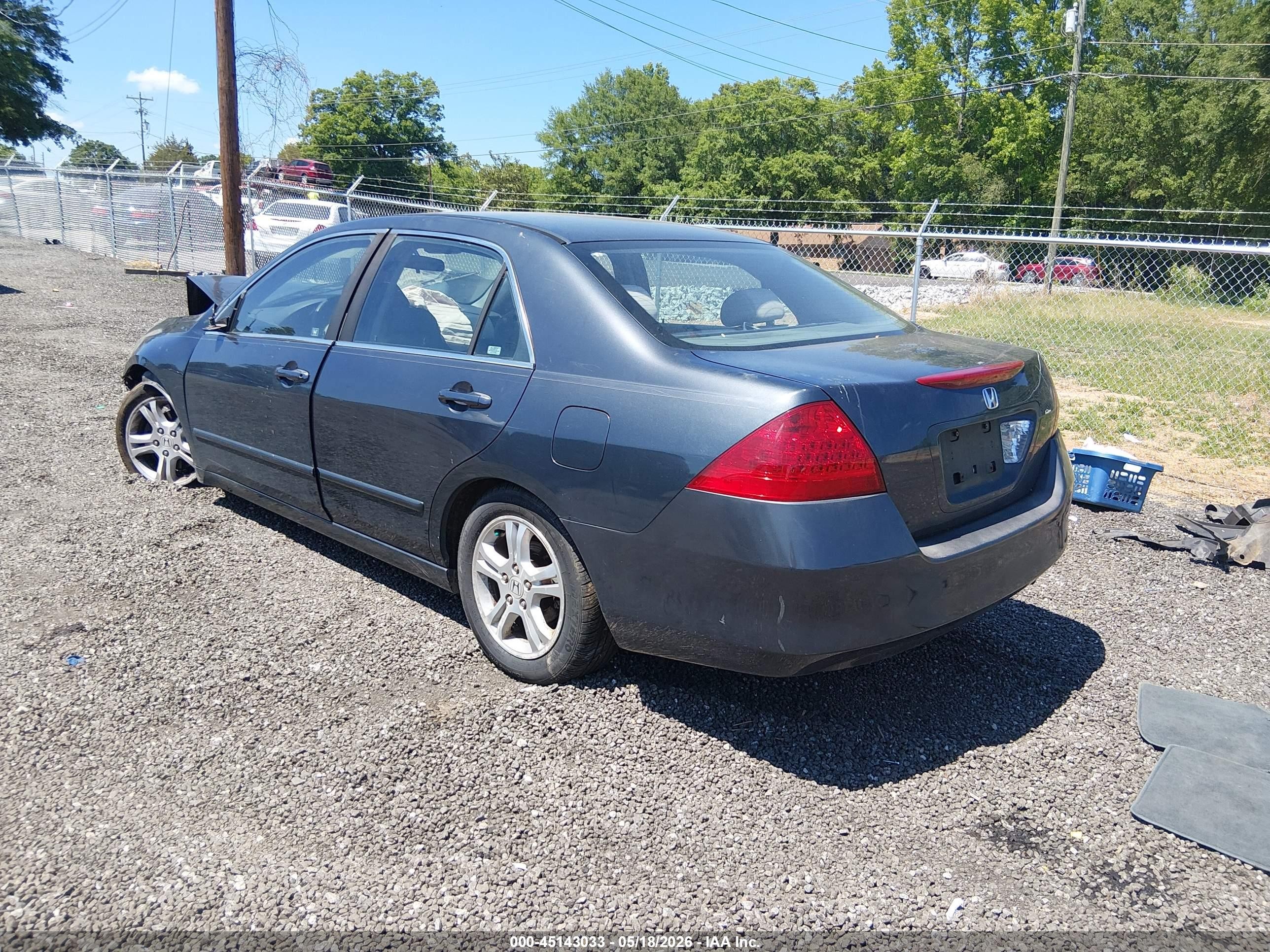 2007 Honda Accord 2.4 Ex Green vin: 1HGCM56797A209598