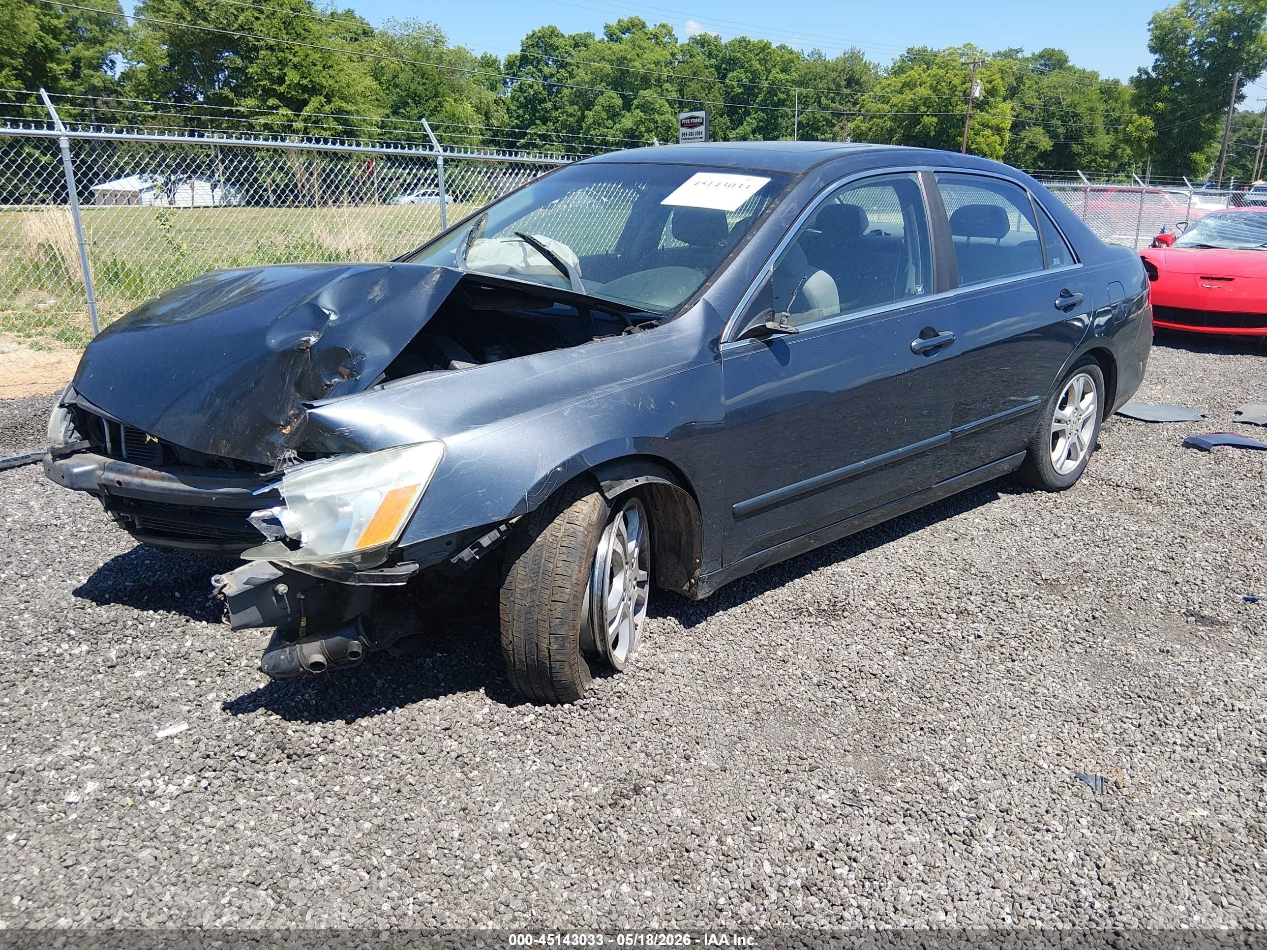 2007 Honda Accord 2.4 Ex Green vin: 1HGCM56797A209598
