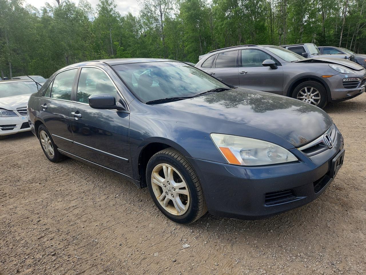 2007 Honda Accord Ex Gray vin: 1HGCM56797A805696