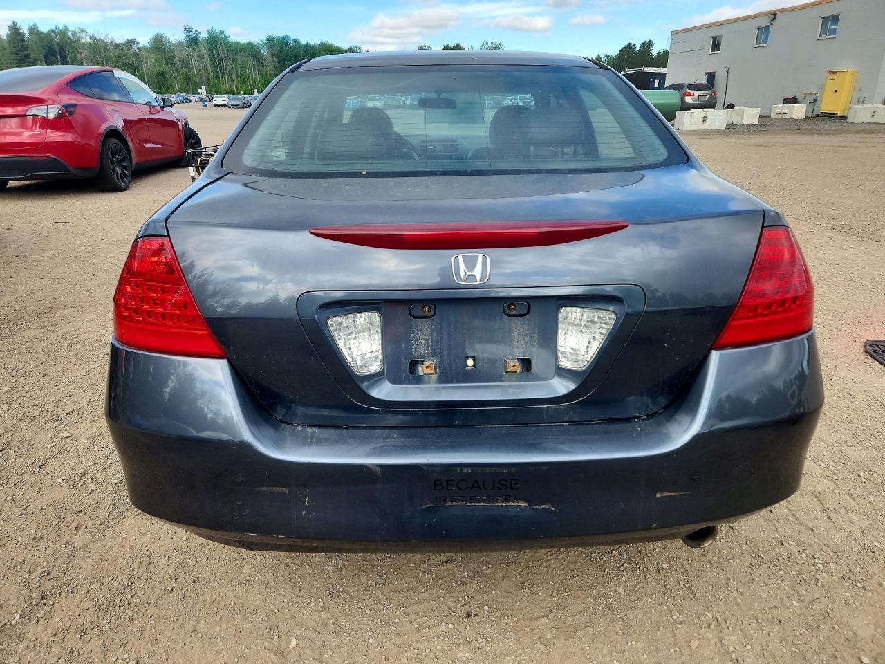 2007 Honda Accord Ex Gray vin: 1HGCM56797A805696