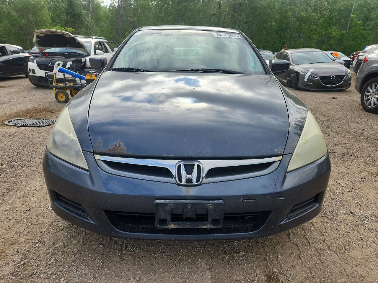 2007 Honda Accord Ex Gray vin: 1HGCM56797A805696