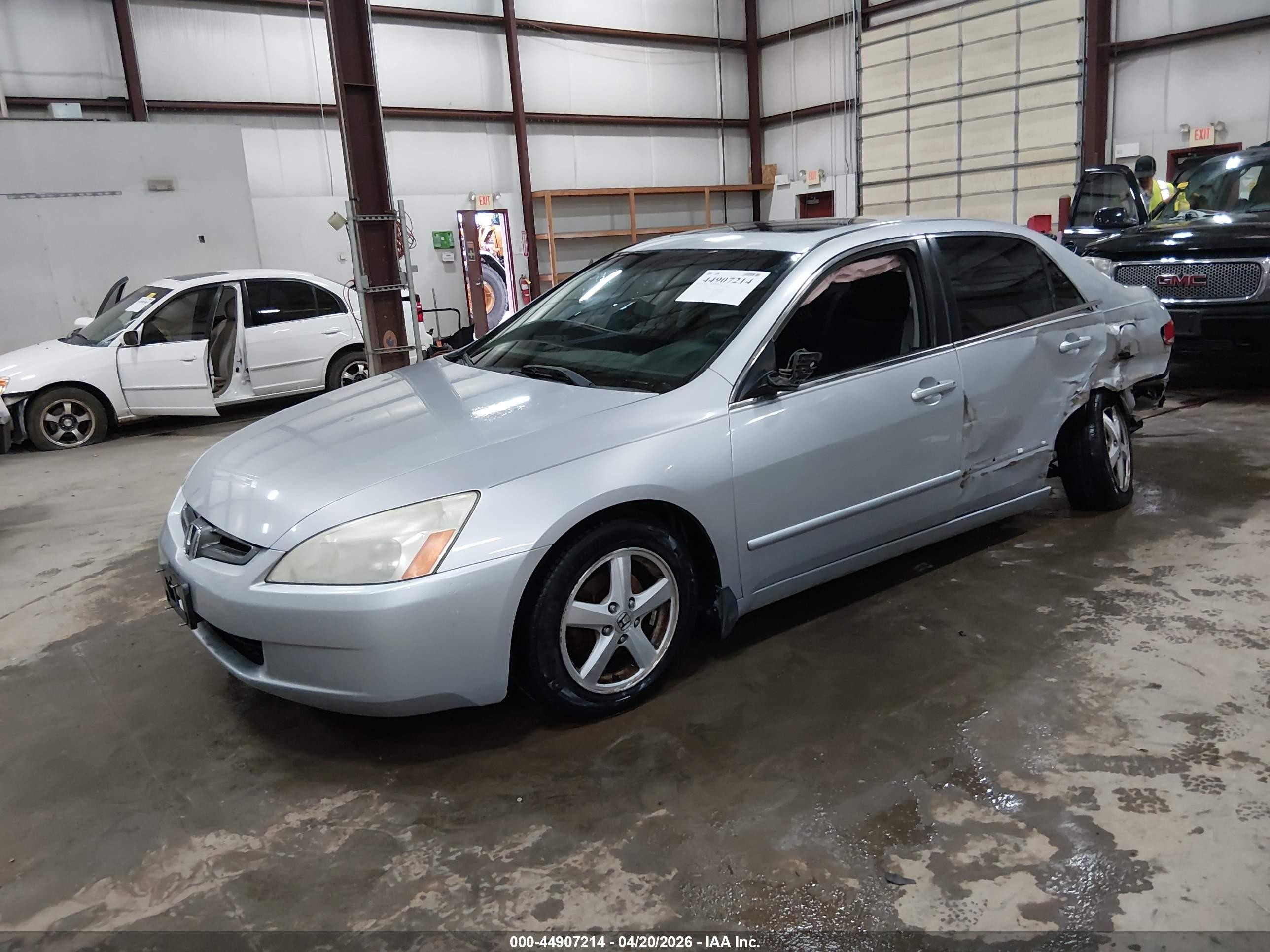 2004 Honda Accord 2.4 Ex Gray vin: 1HGCM567X4A020387