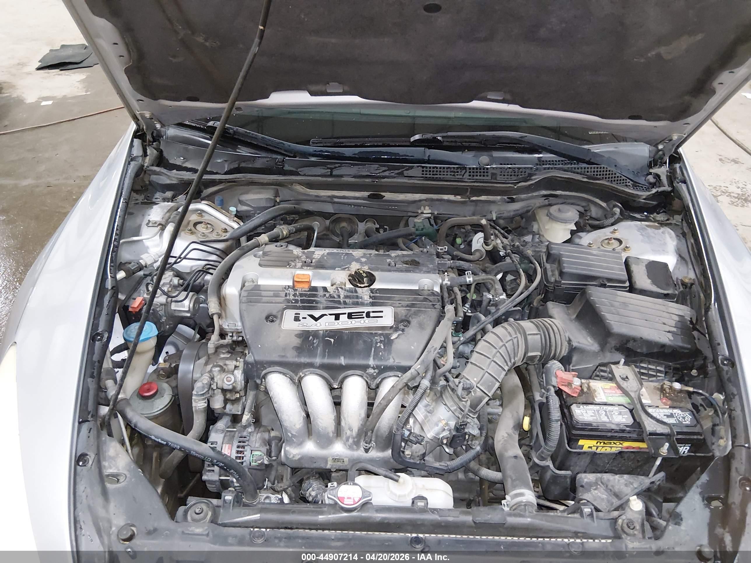 2004 Honda Accord 2.4 Ex Gray vin: 1HGCM567X4A020387