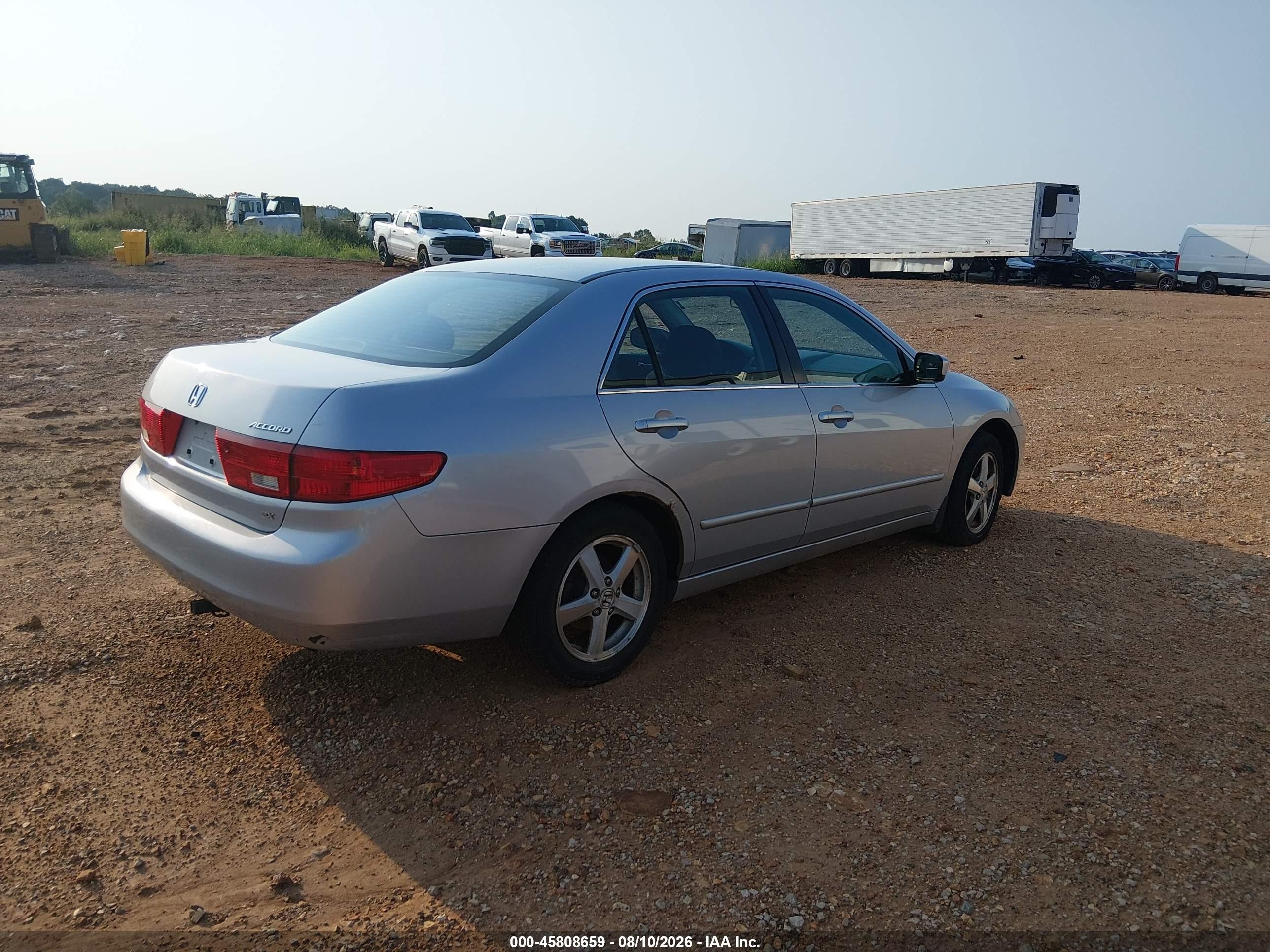 2005 Honda Accord 2.4 Ex Gray vin: 1HGCM567X5A034355