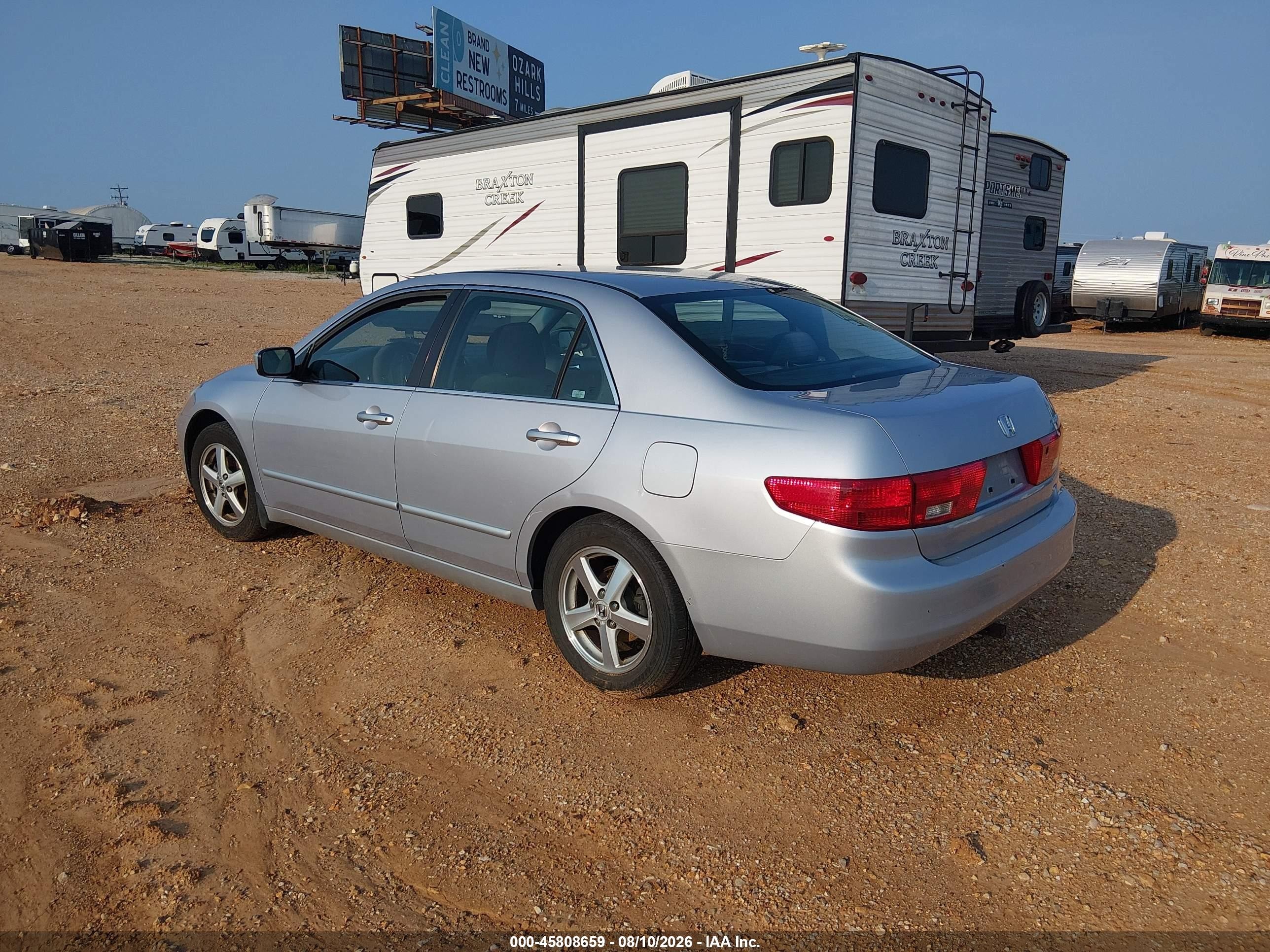 2005 Honda Accord 2.4 Ex Gray vin: 1HGCM567X5A034355