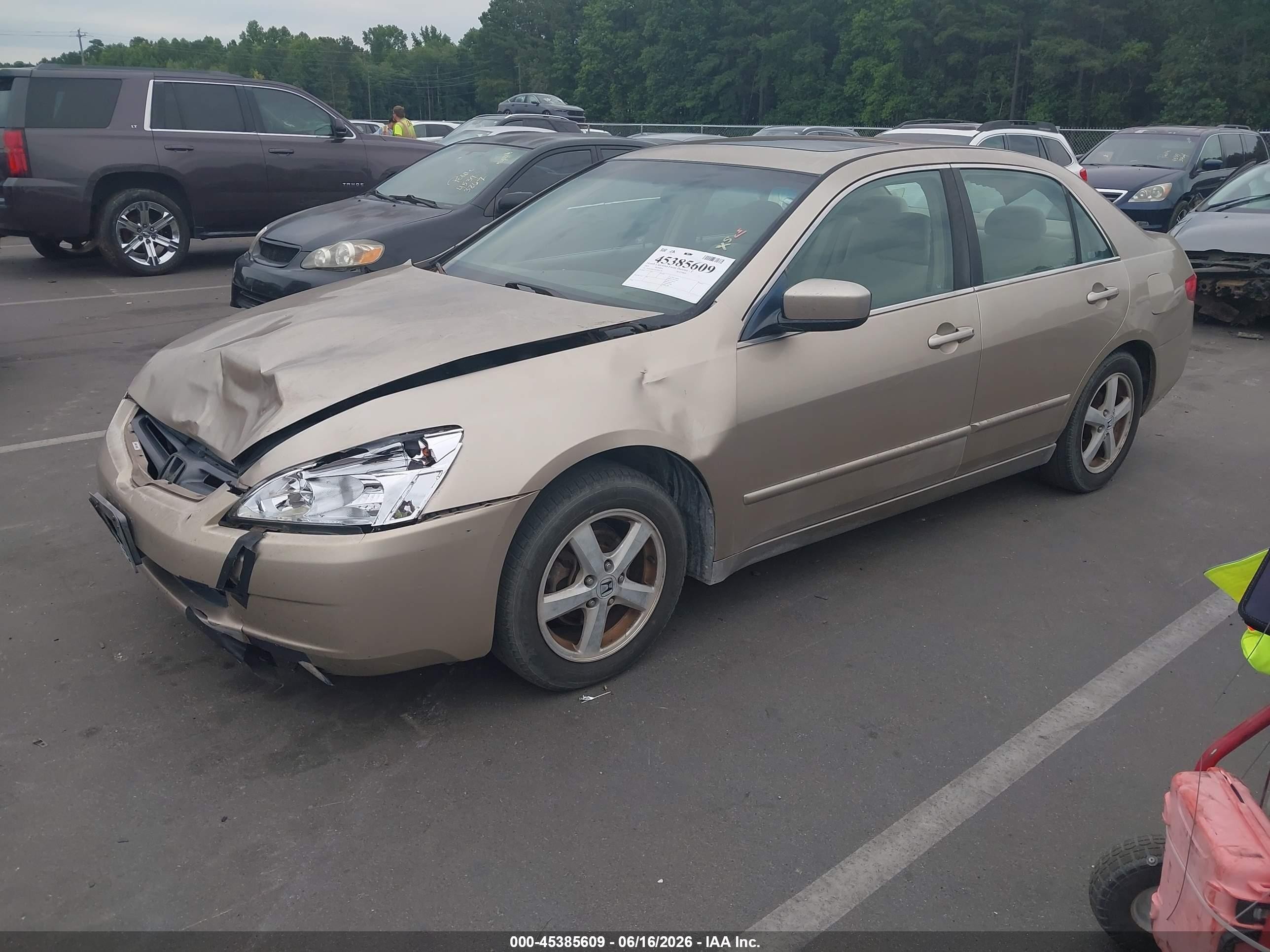 2005 Honda Accord 2.4 Ex Champagne vin: 1HGCM567X5A053228