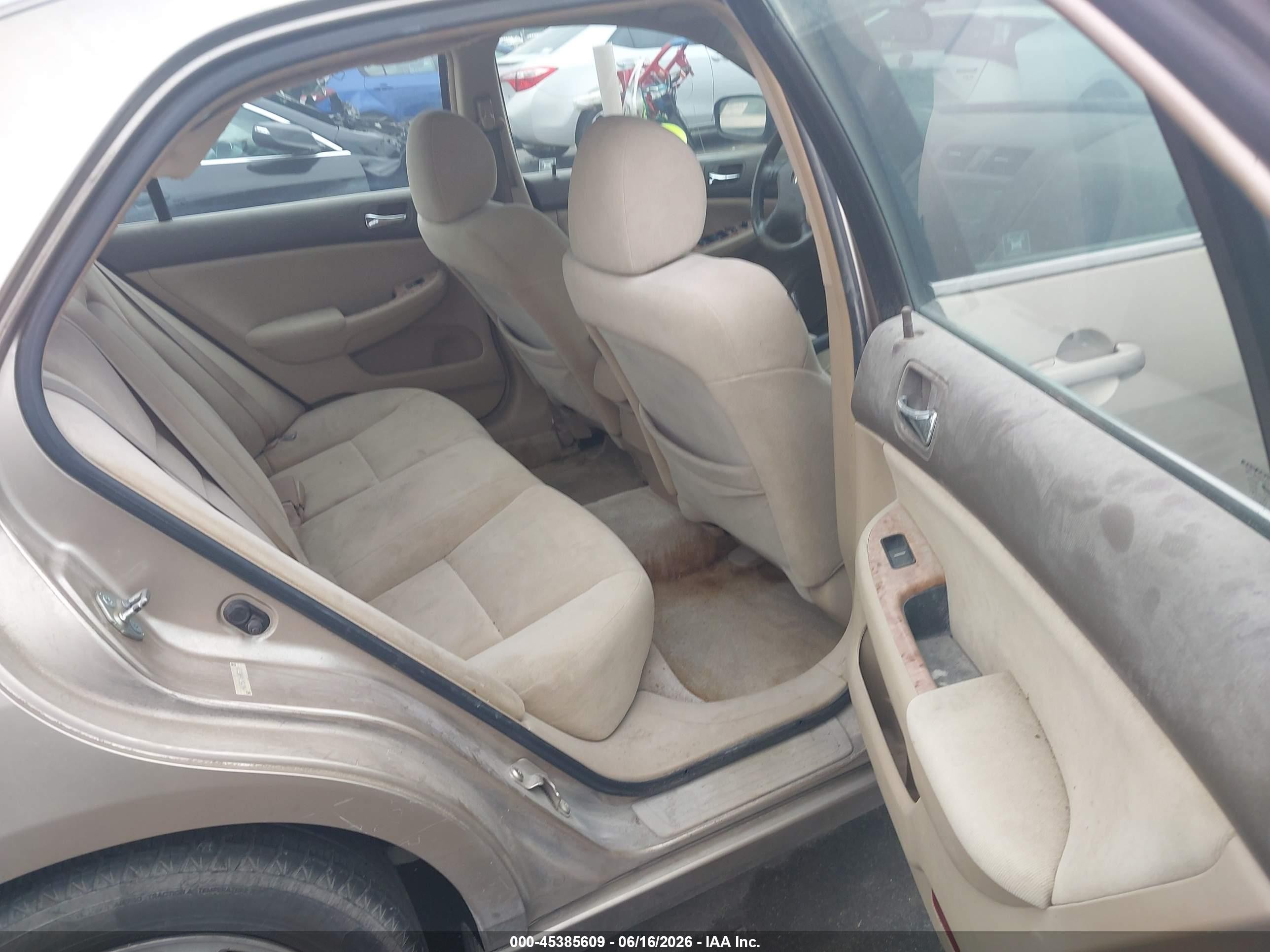 2005 Honda Accord 2.4 Ex Champagne vin: 1HGCM567X5A053228