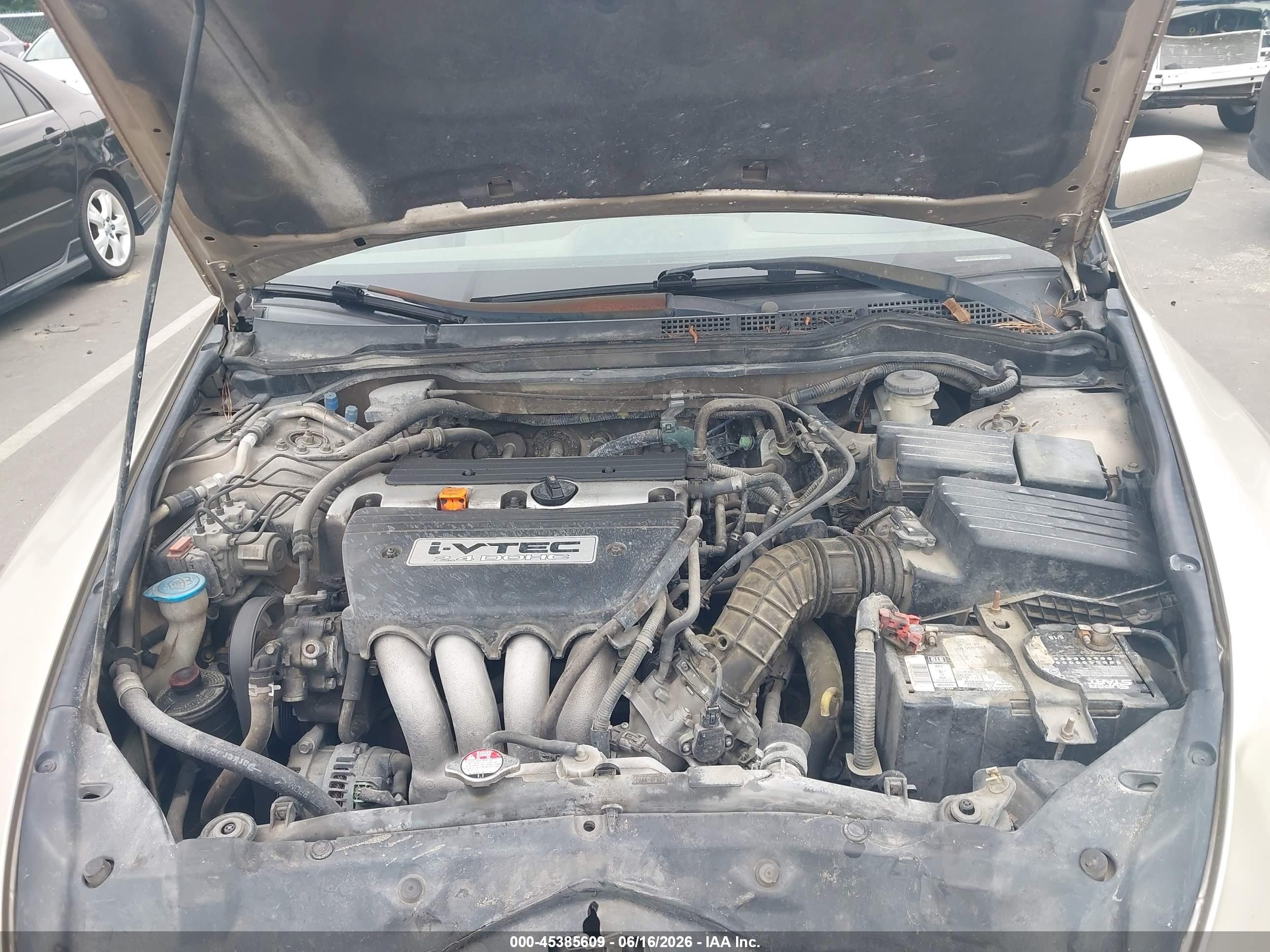 2005 Honda Accord 2.4 Ex Champagne vin: 1HGCM567X5A053228