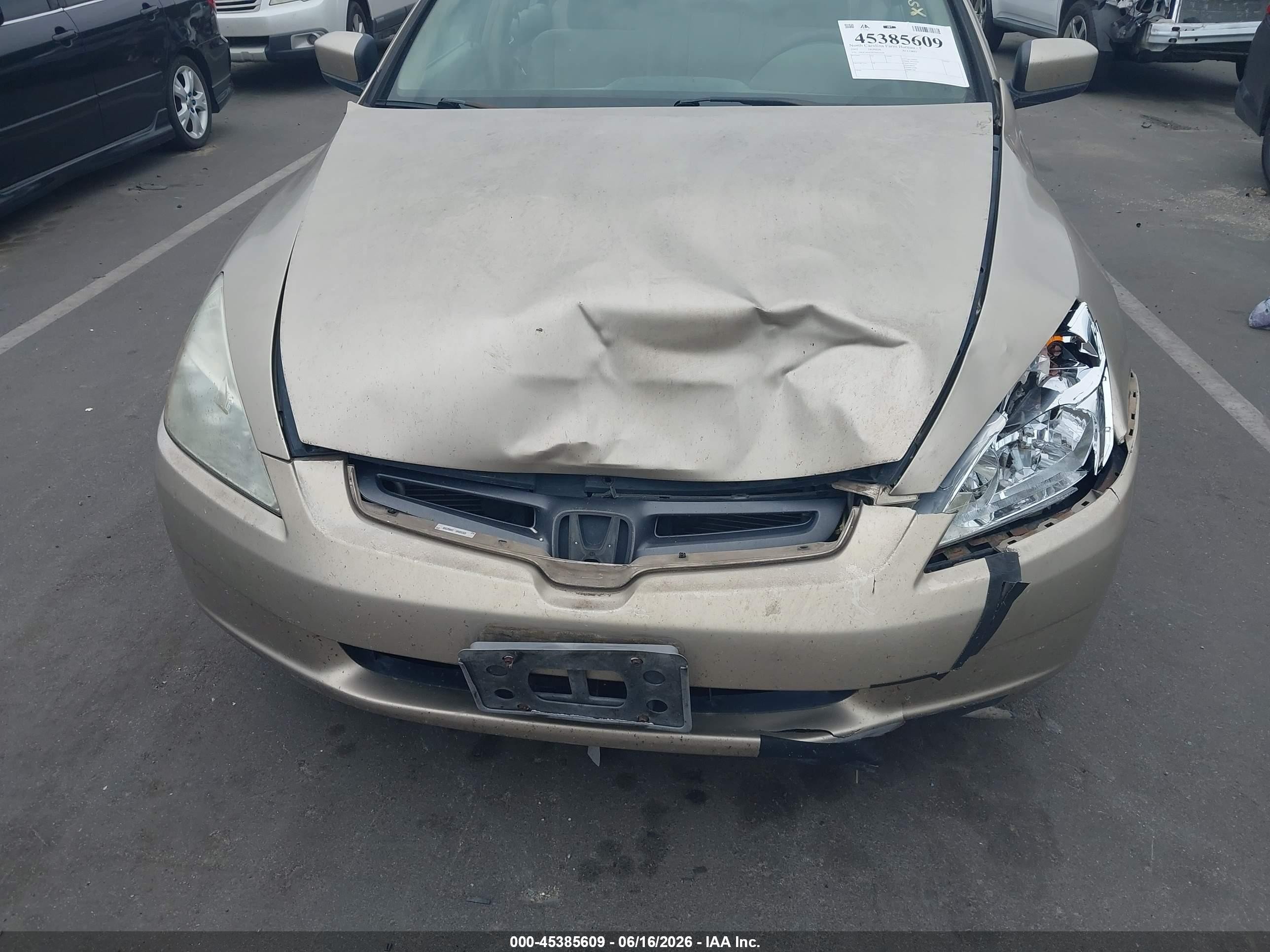 2005 Honda Accord 2.4 Ex Champagne vin: 1HGCM567X5A053228