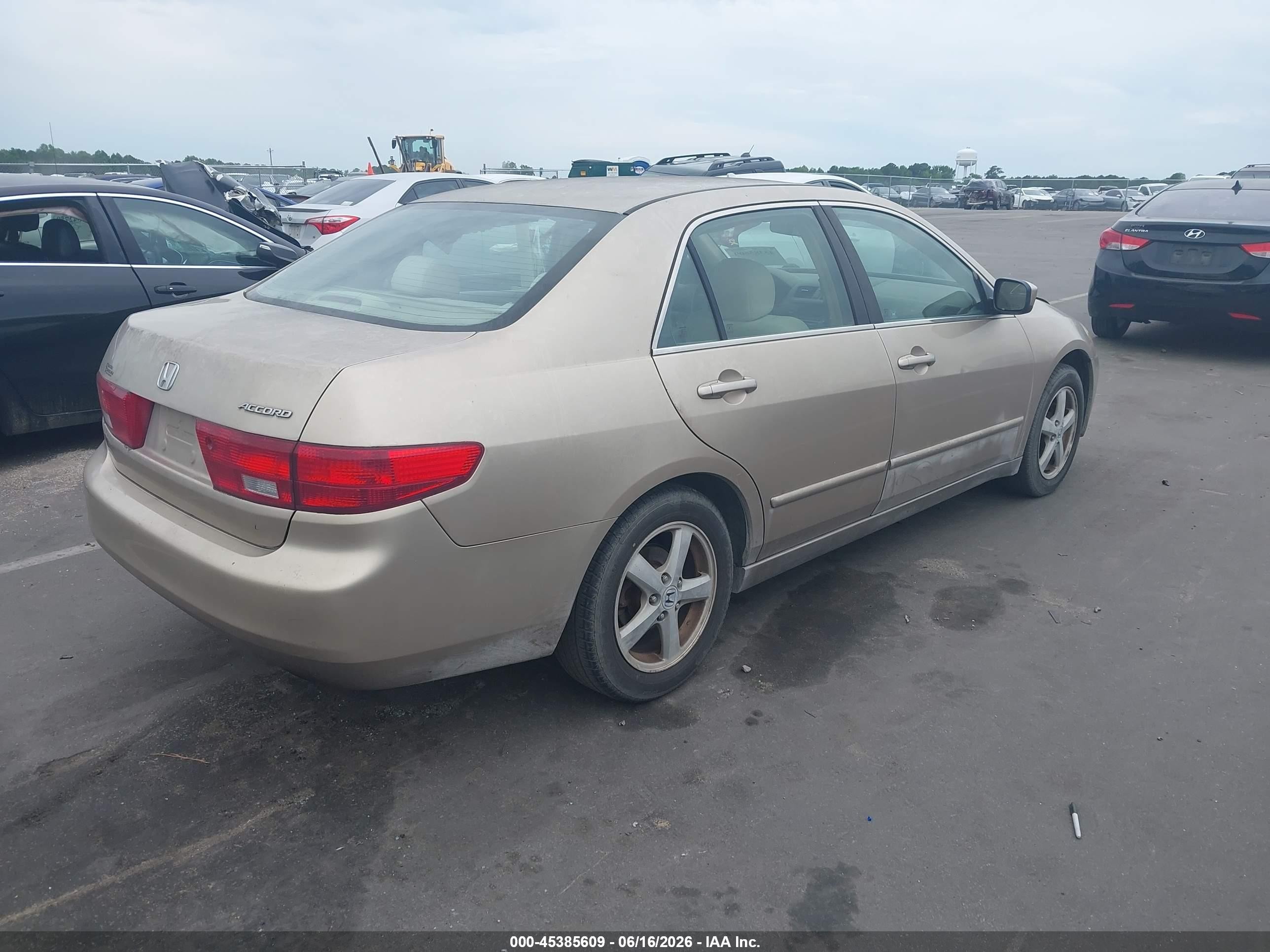2005 Honda Accord 2.4 Ex Champagne vin: 1HGCM567X5A053228