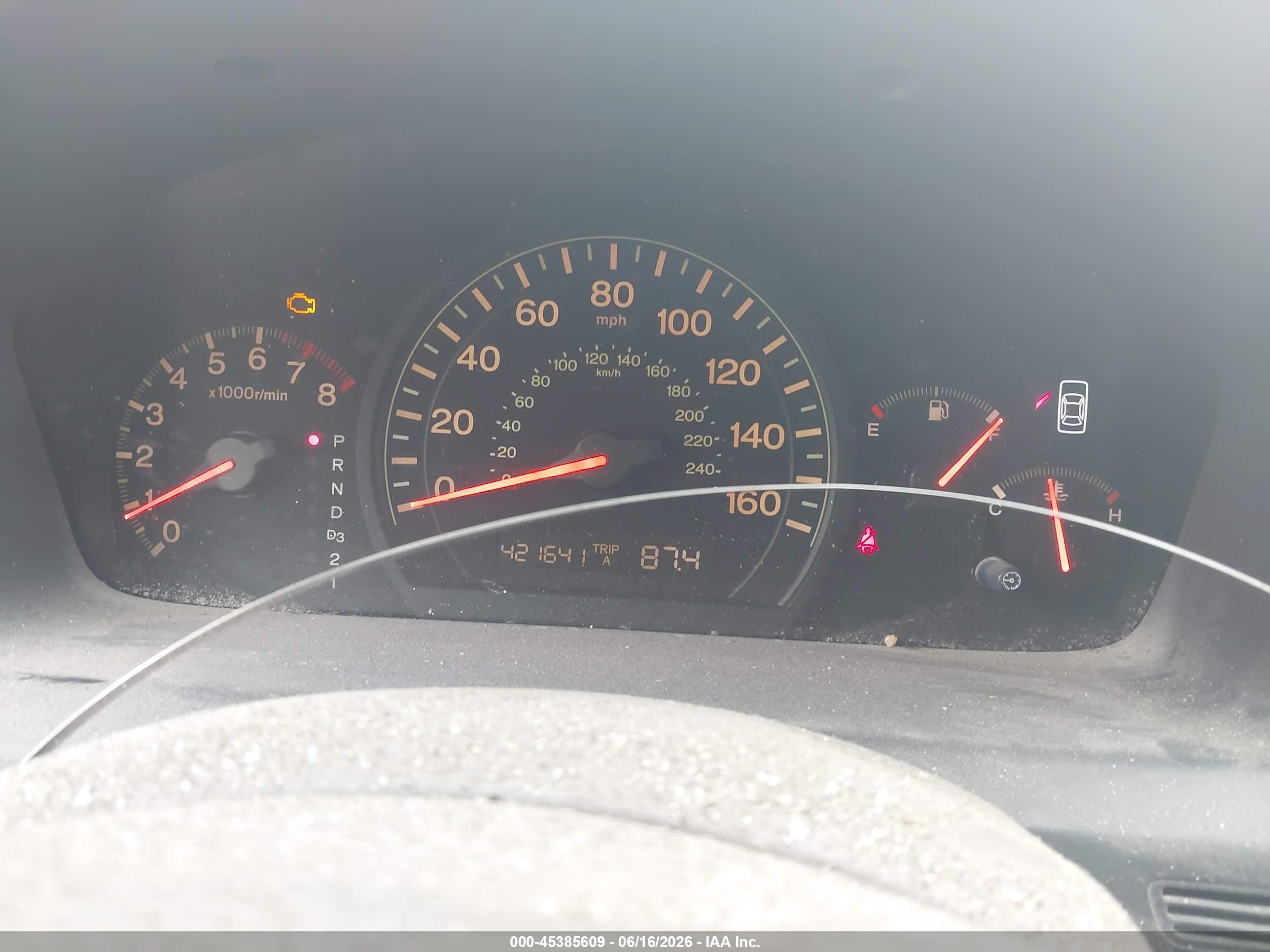 2005 Honda Accord 2.4 Ex Champagne vin: 1HGCM567X5A053228