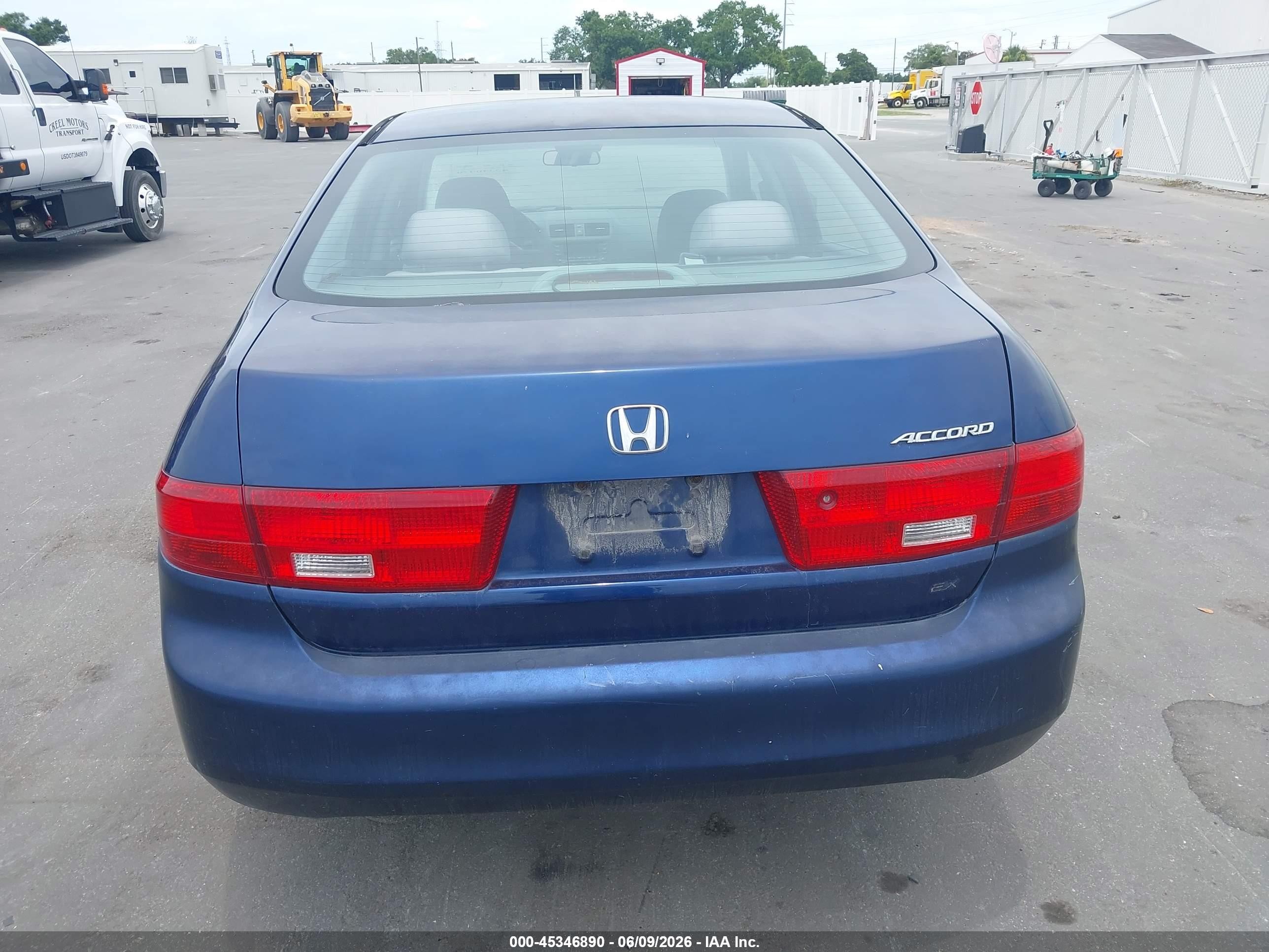 2005 Honda Accord 2.4 Ex Blue vin: 1HGCM567X5A070160