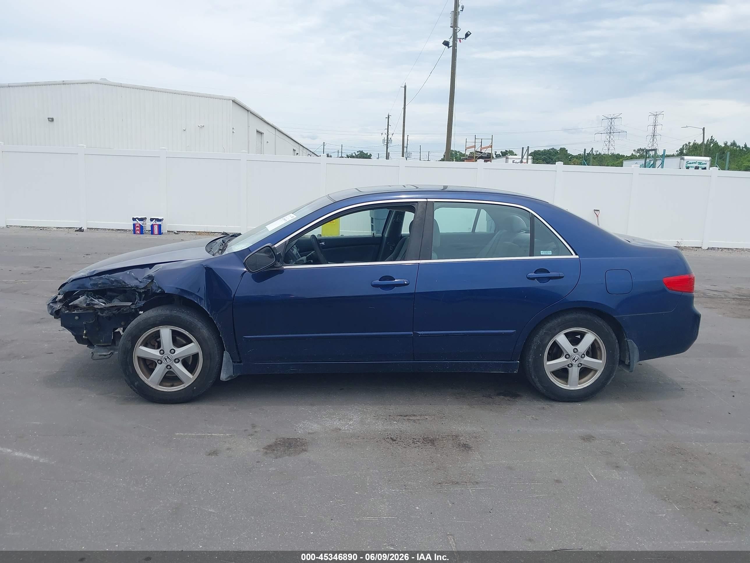 2005 Honda Accord 2.4 Ex Blue vin: 1HGCM567X5A070160