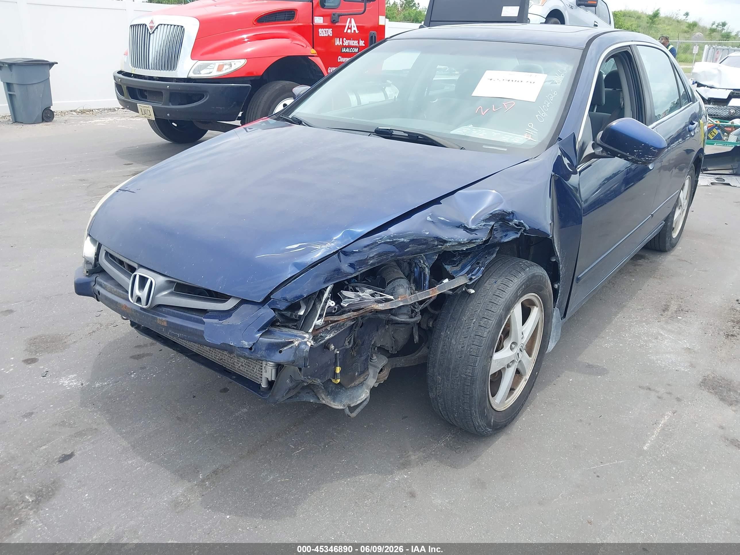 2005 Honda Accord 2.4 Ex Blue vin: 1HGCM567X5A070160