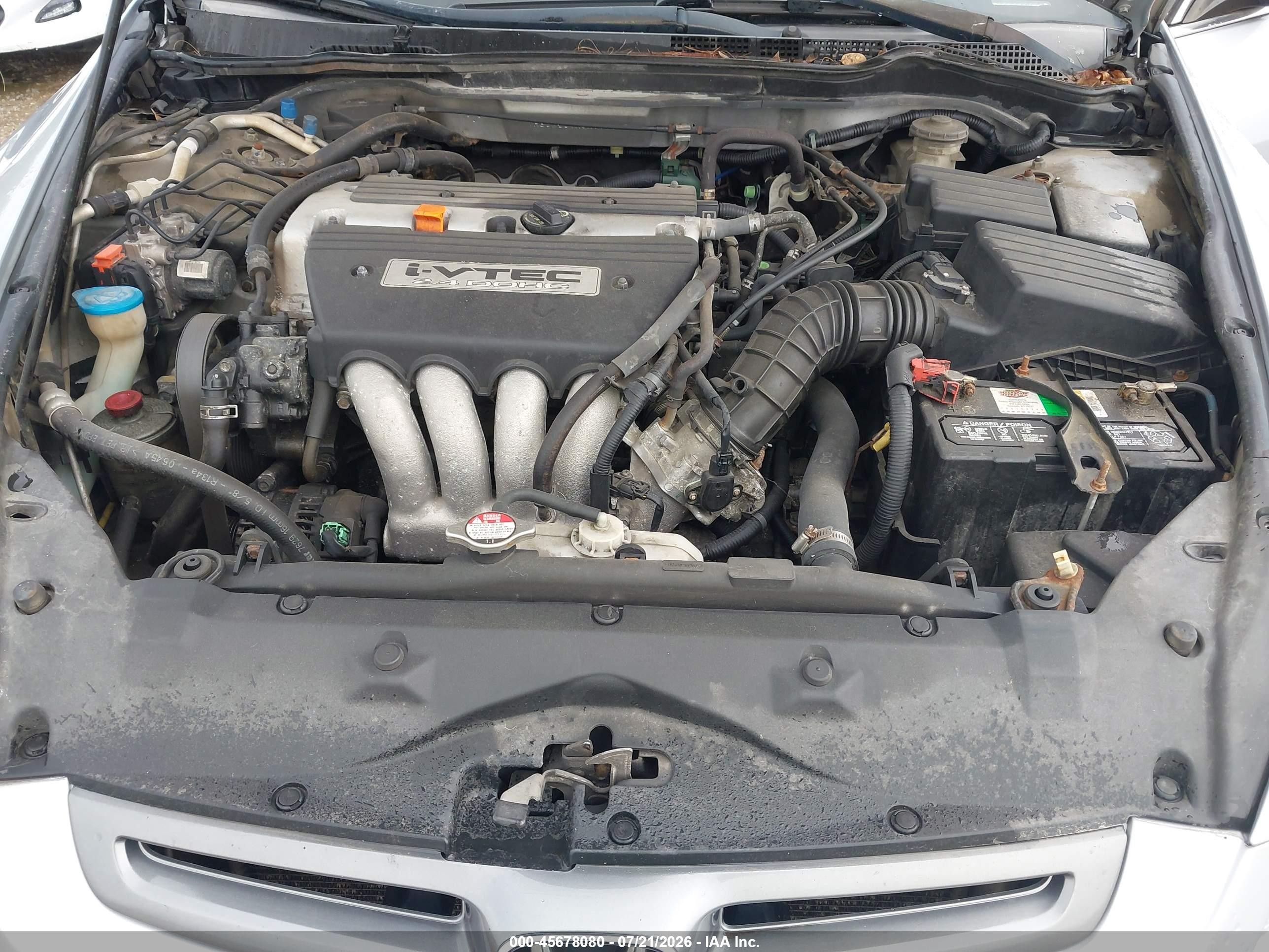 2005 Honda Accord 2.4 Ex Silver vin: 1HGCM567X5A111595