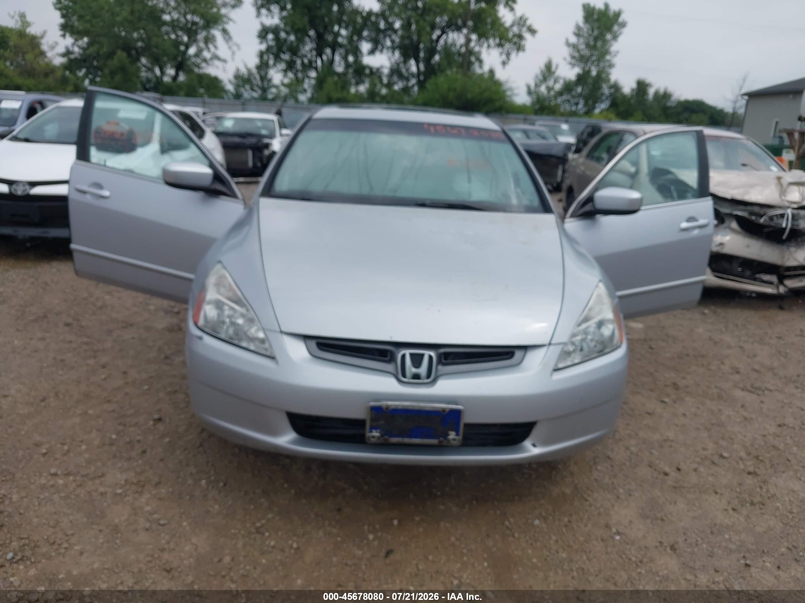 2005 Honda Accord 2.4 Ex Silver vin: 1HGCM567X5A111595