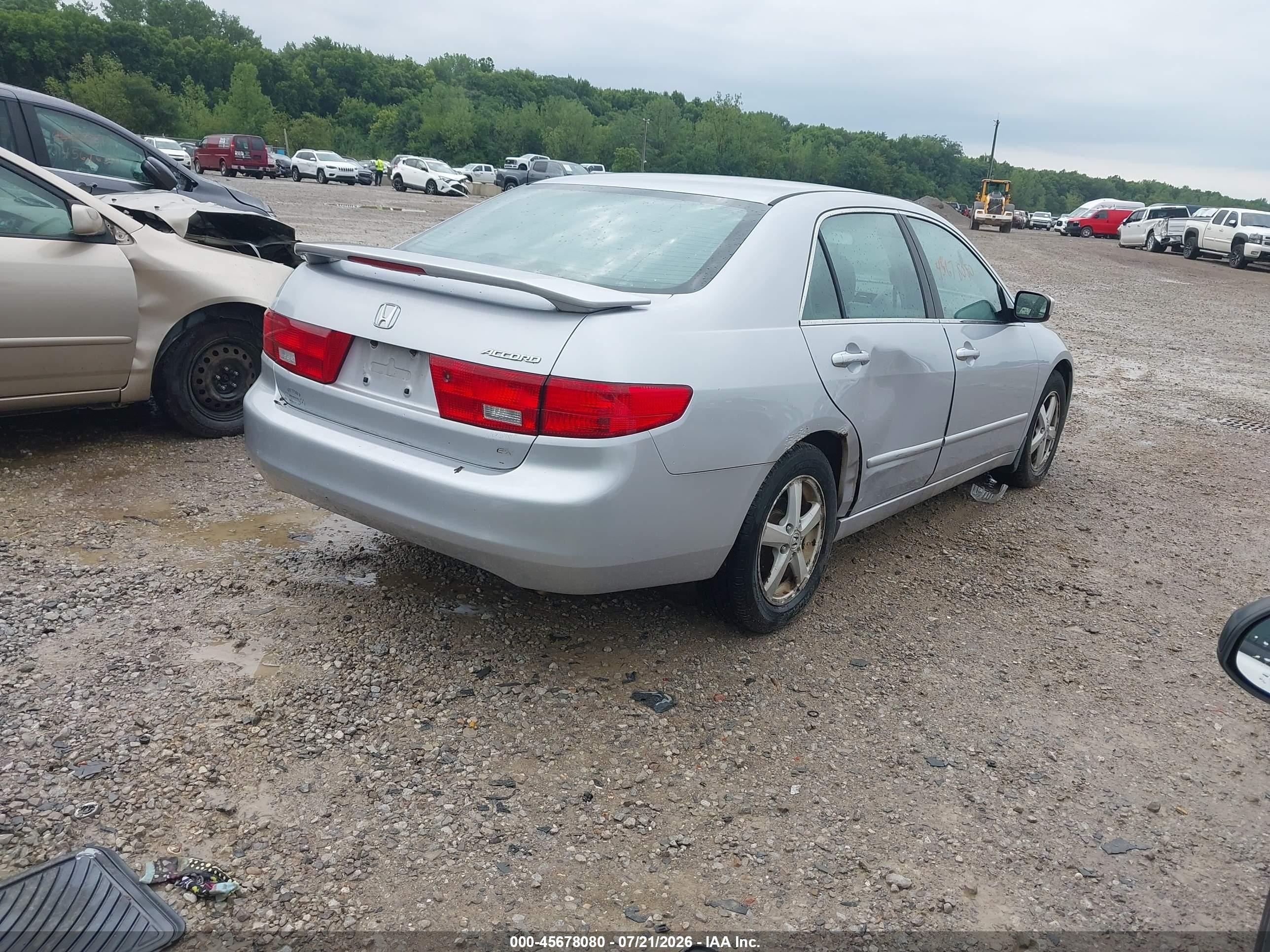 2005 Honda Accord 2.4 Ex Silver vin: 1HGCM567X5A111595