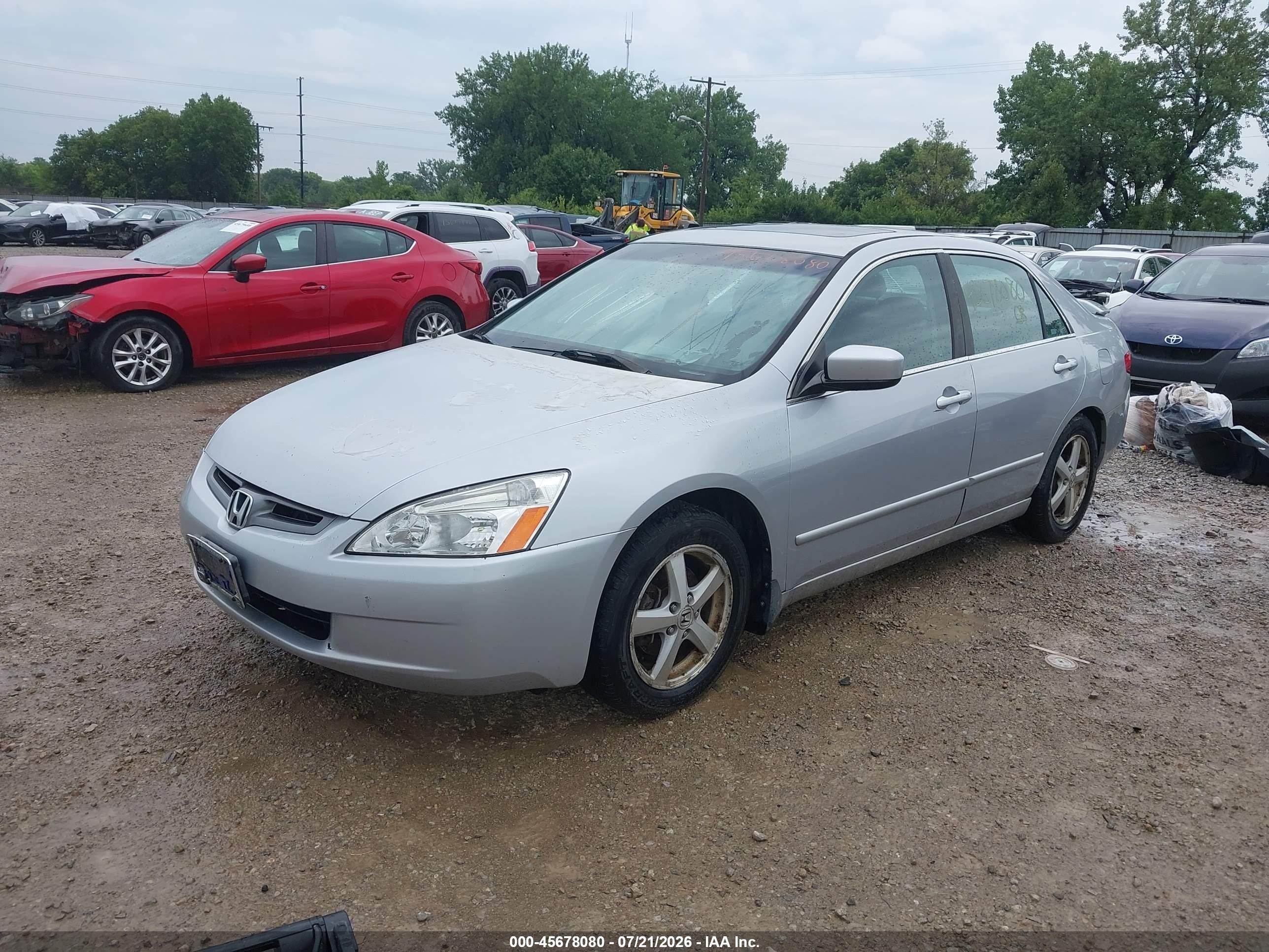 2005 Honda Accord 2.4 Ex Silver vin: 1HGCM567X5A111595