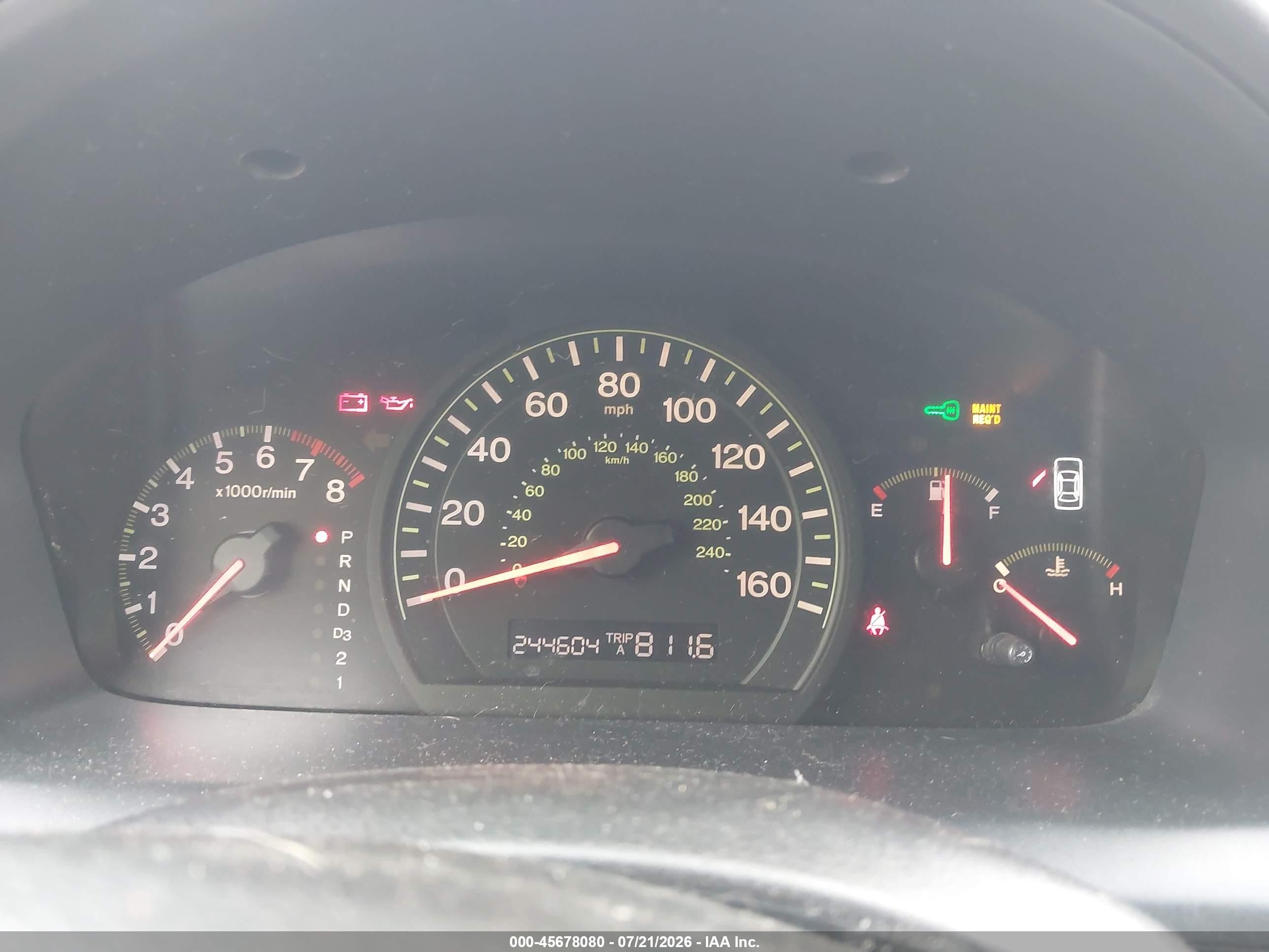 2005 Honda Accord 2.4 Ex Silver vin: 1HGCM567X5A111595