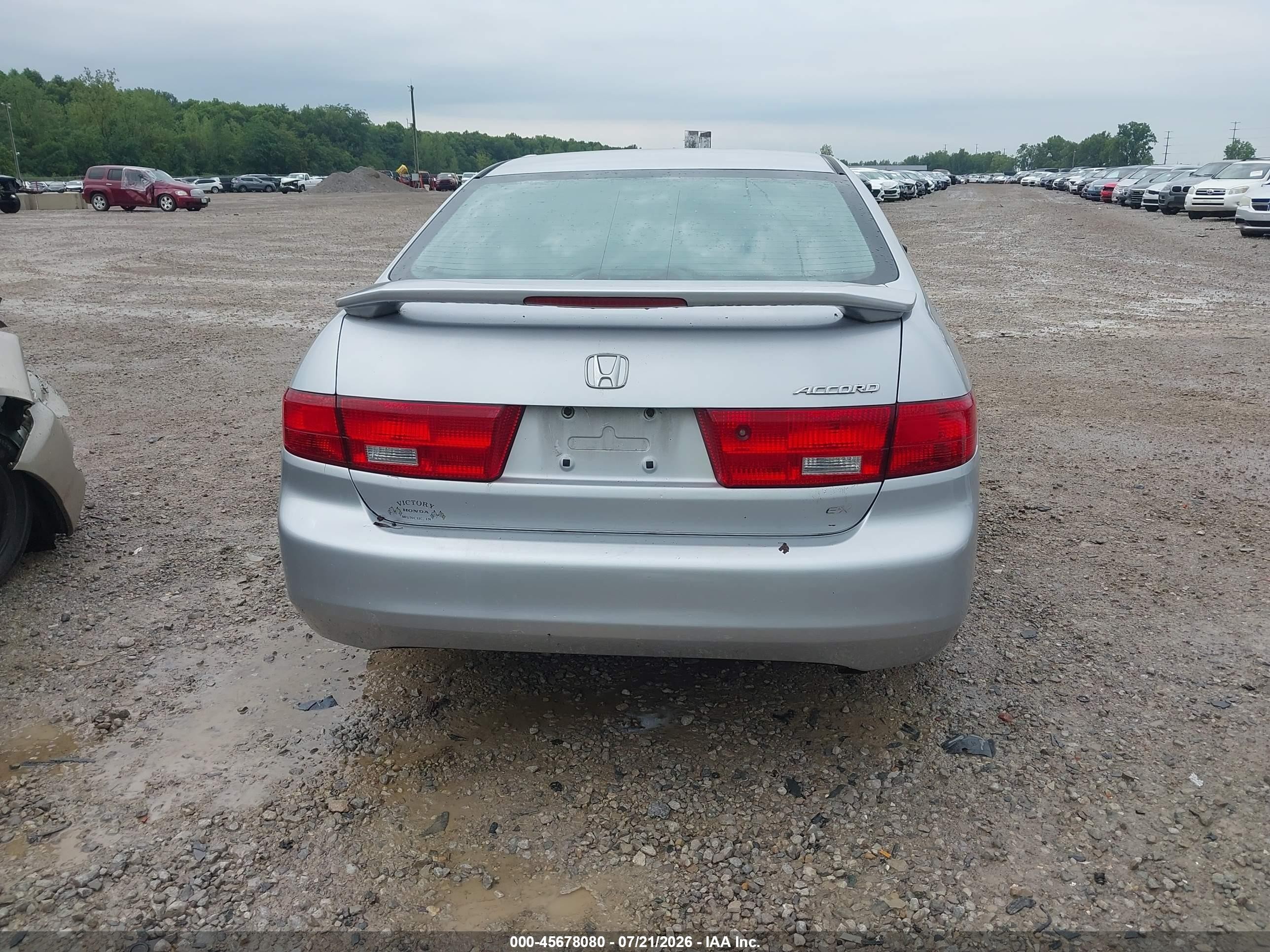2005 Honda Accord 2.4 Ex Silver vin: 1HGCM567X5A111595