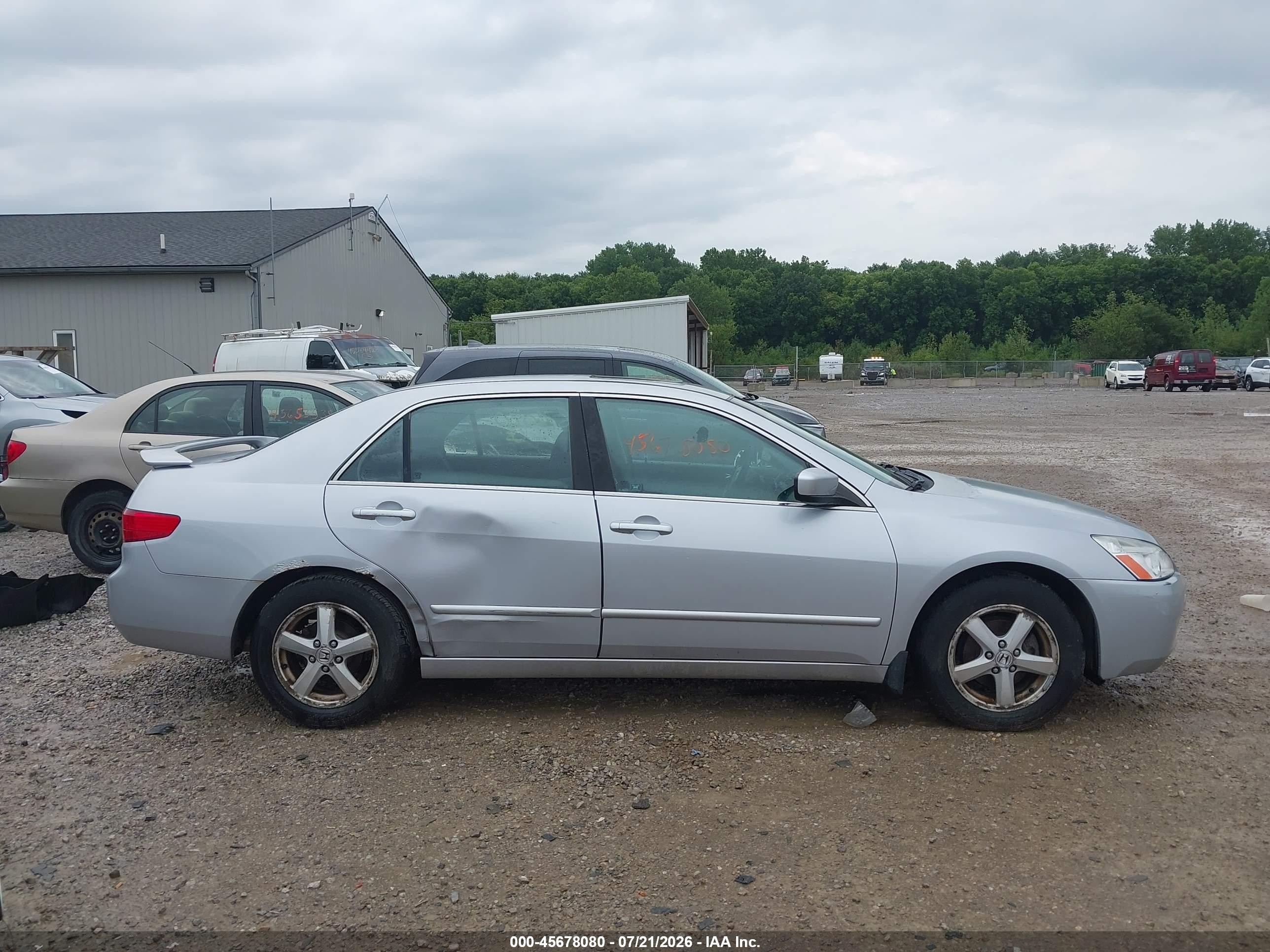 2005 Honda Accord 2.4 Ex Silver vin: 1HGCM567X5A111595