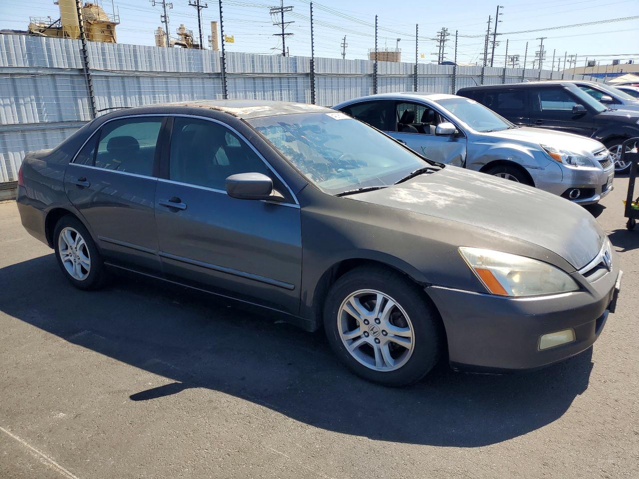 2006 Honda Accord Ex Gray vin: 1HGCM567X6A010672