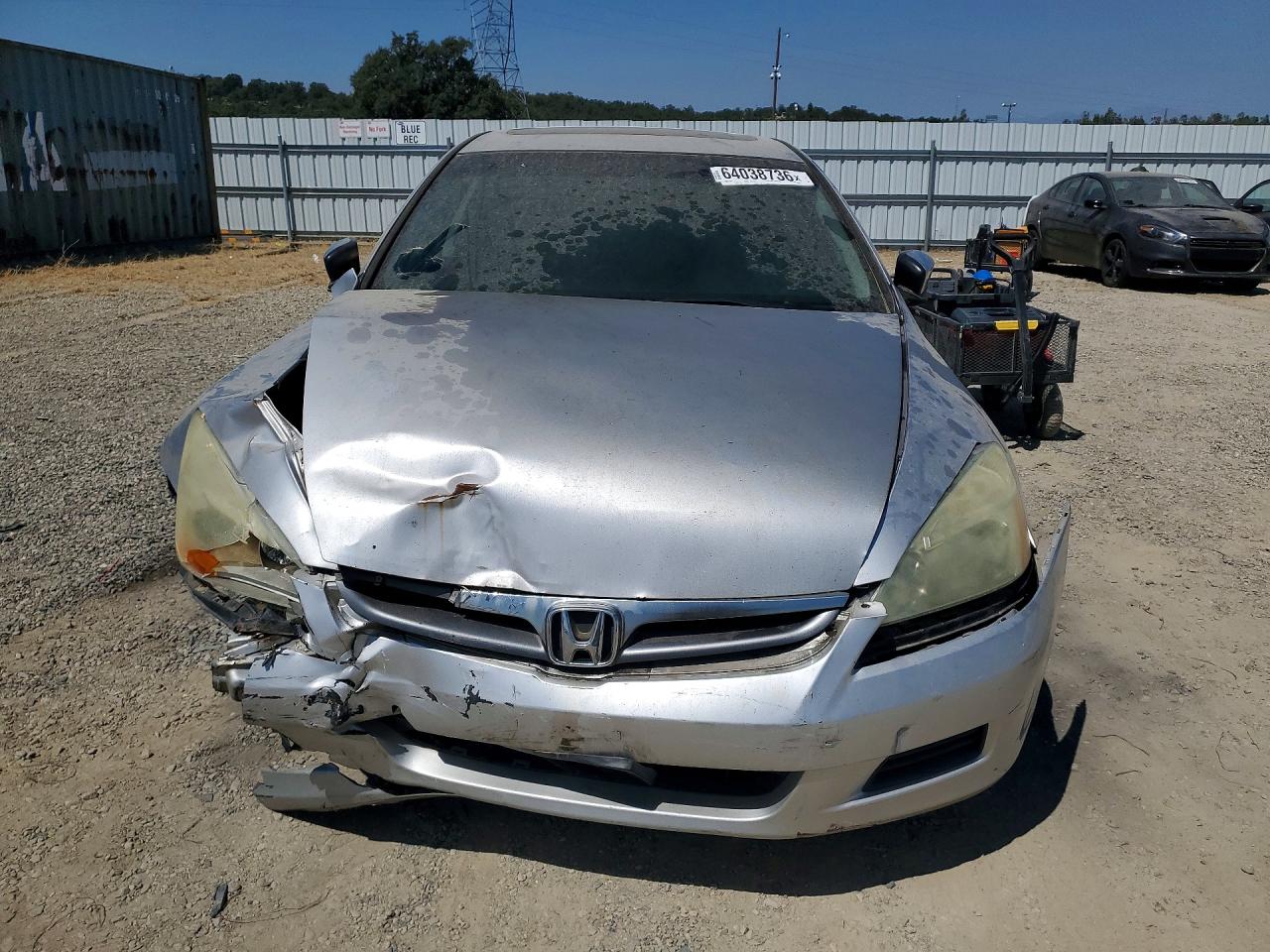 2006 Honda Accord Ex Silver vin: 1HGCM567X6A055563