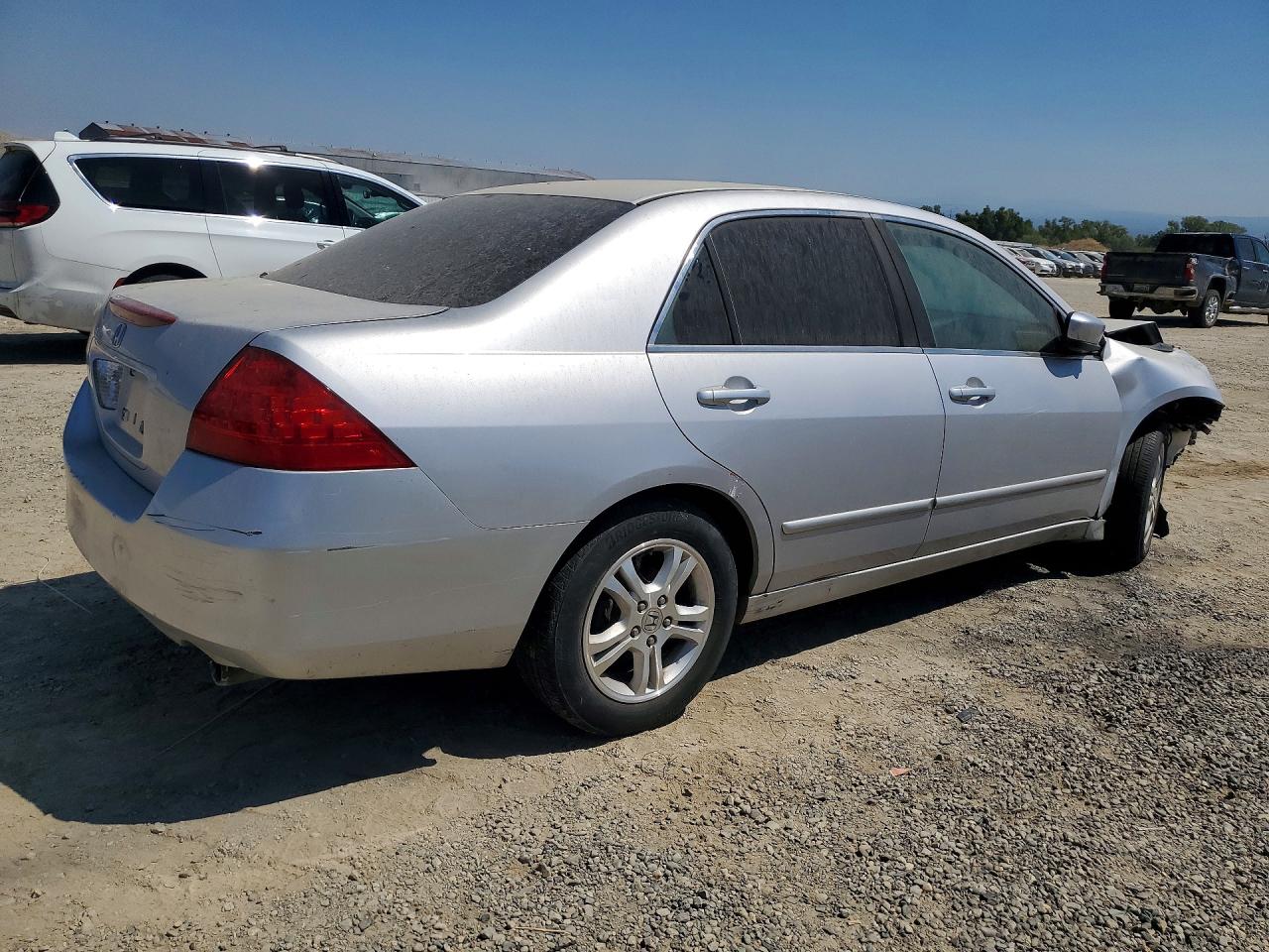 2006 Honda Accord Ex Silver vin: 1HGCM567X6A055563