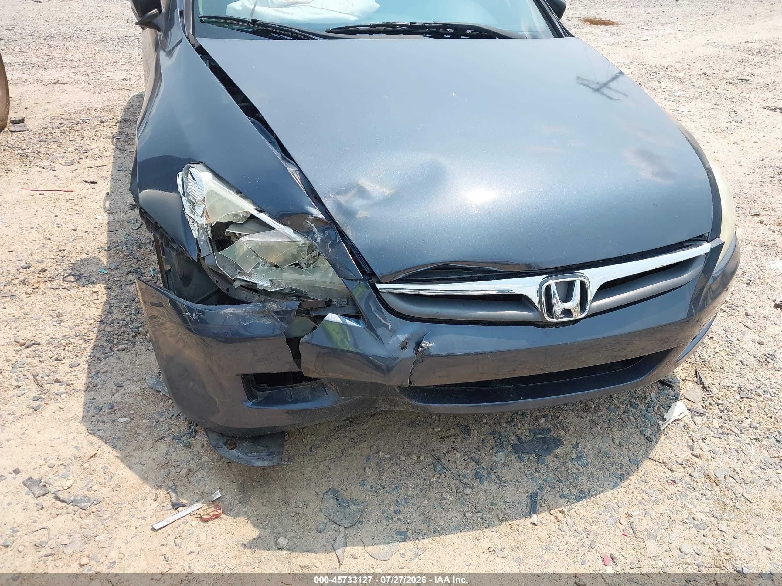 2006 Honda Accord 2.4 Ex Синий vin: 1HGCM567X6A110626