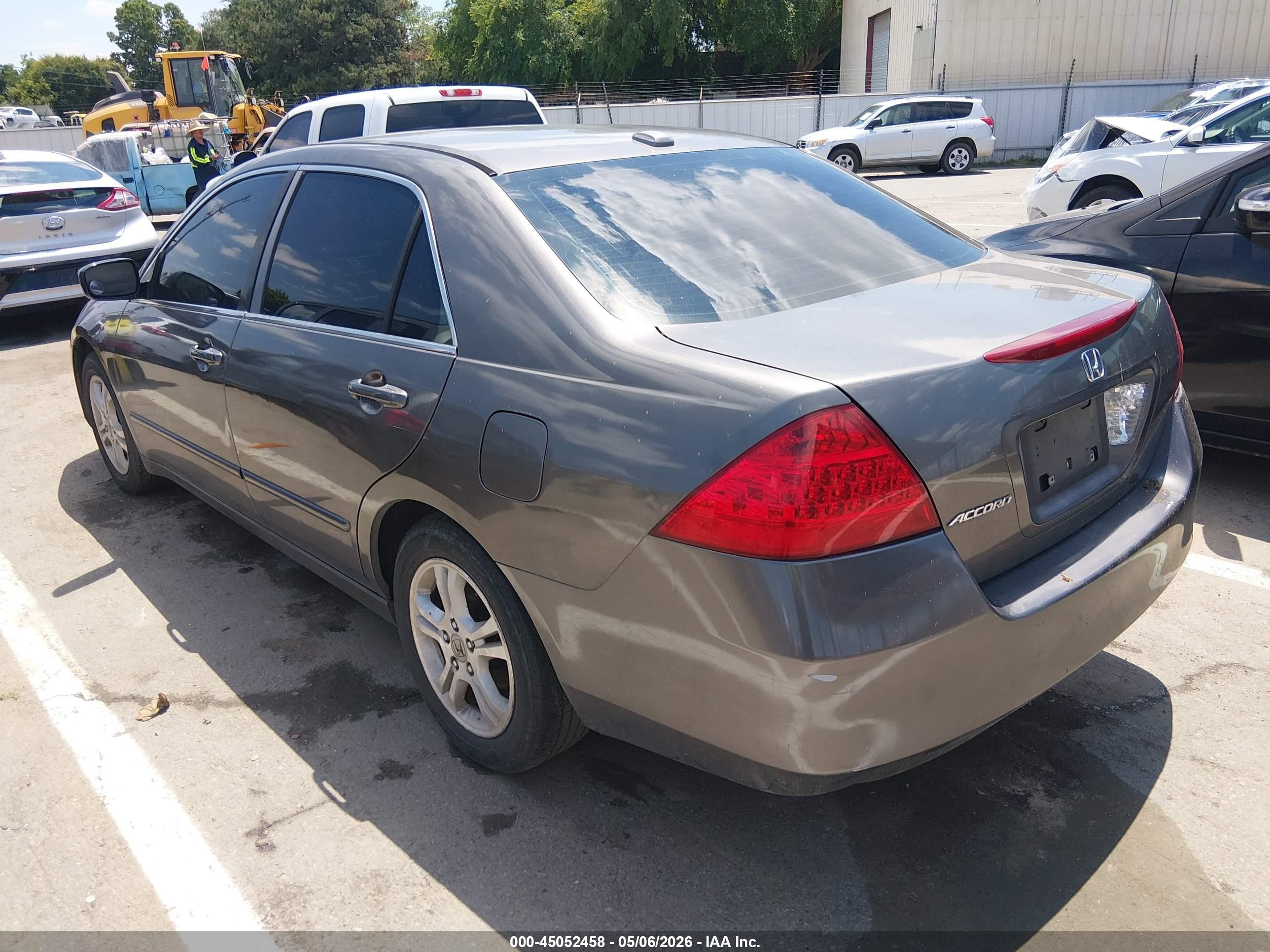 2006 Honda Accord 2.4 Ex Gray vin: 1HGCM567X6A144324