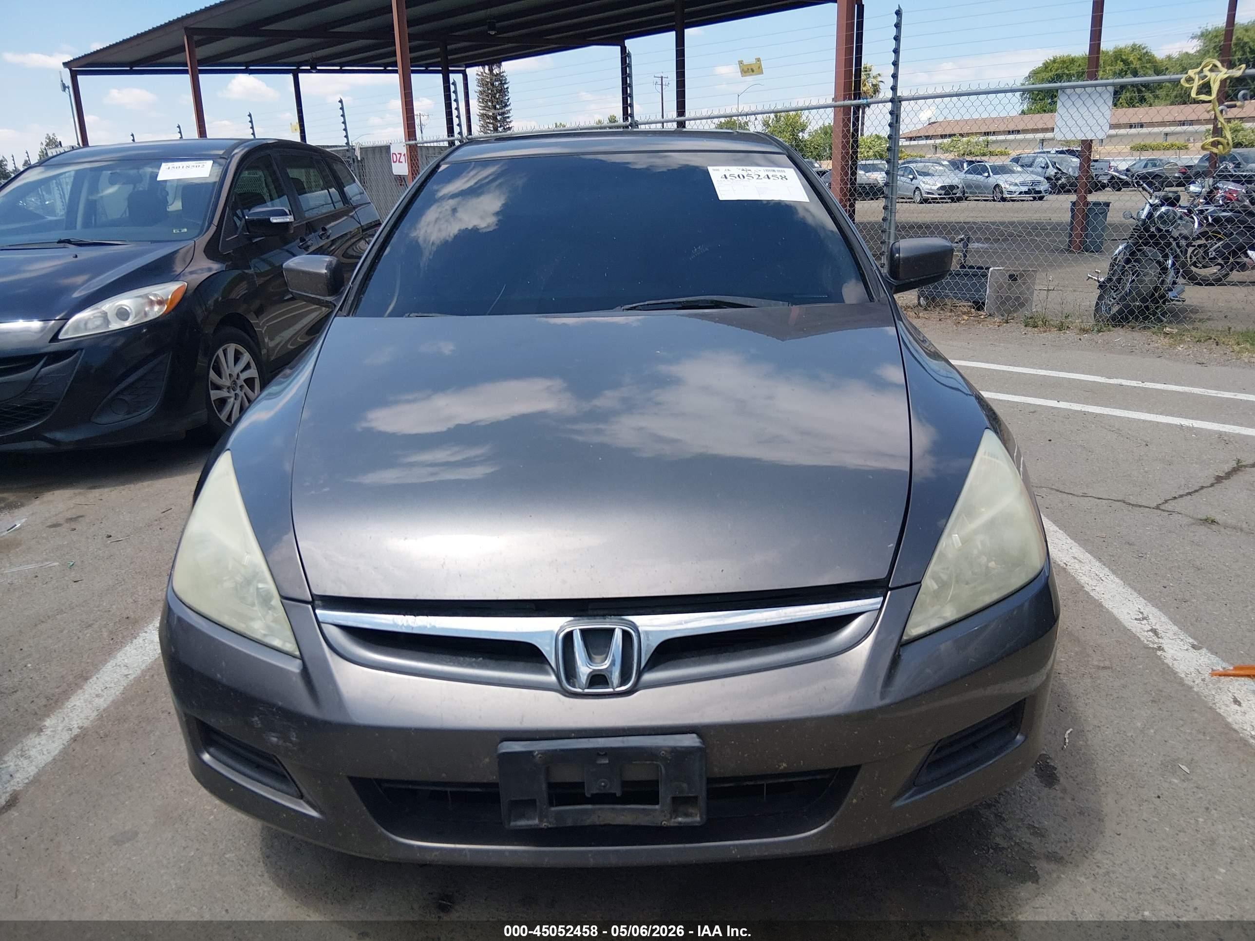 2006 Honda Accord 2.4 Ex Gray vin: 1HGCM567X6A144324
