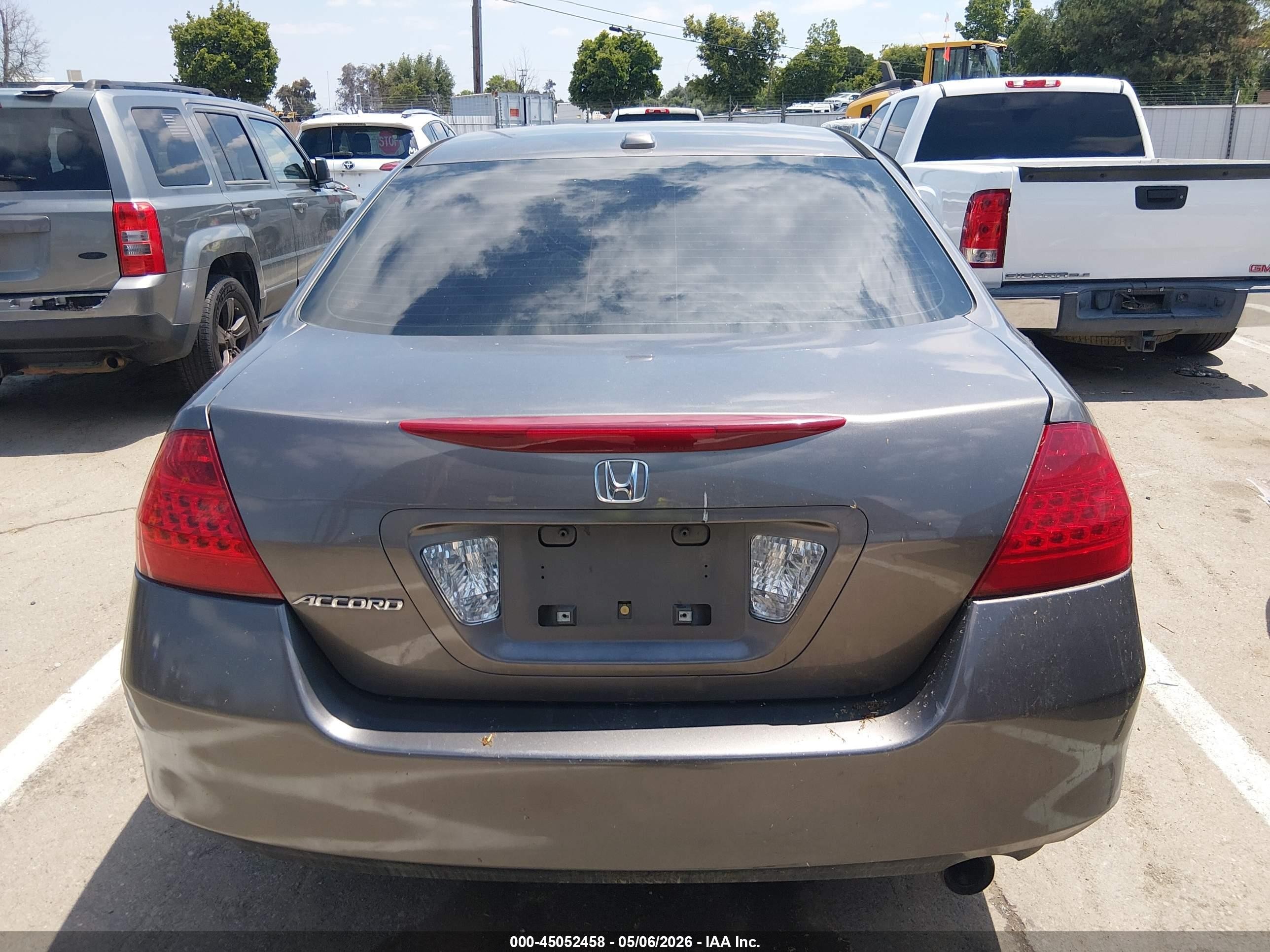 2006 Honda Accord 2.4 Ex Gray vin: 1HGCM567X6A144324