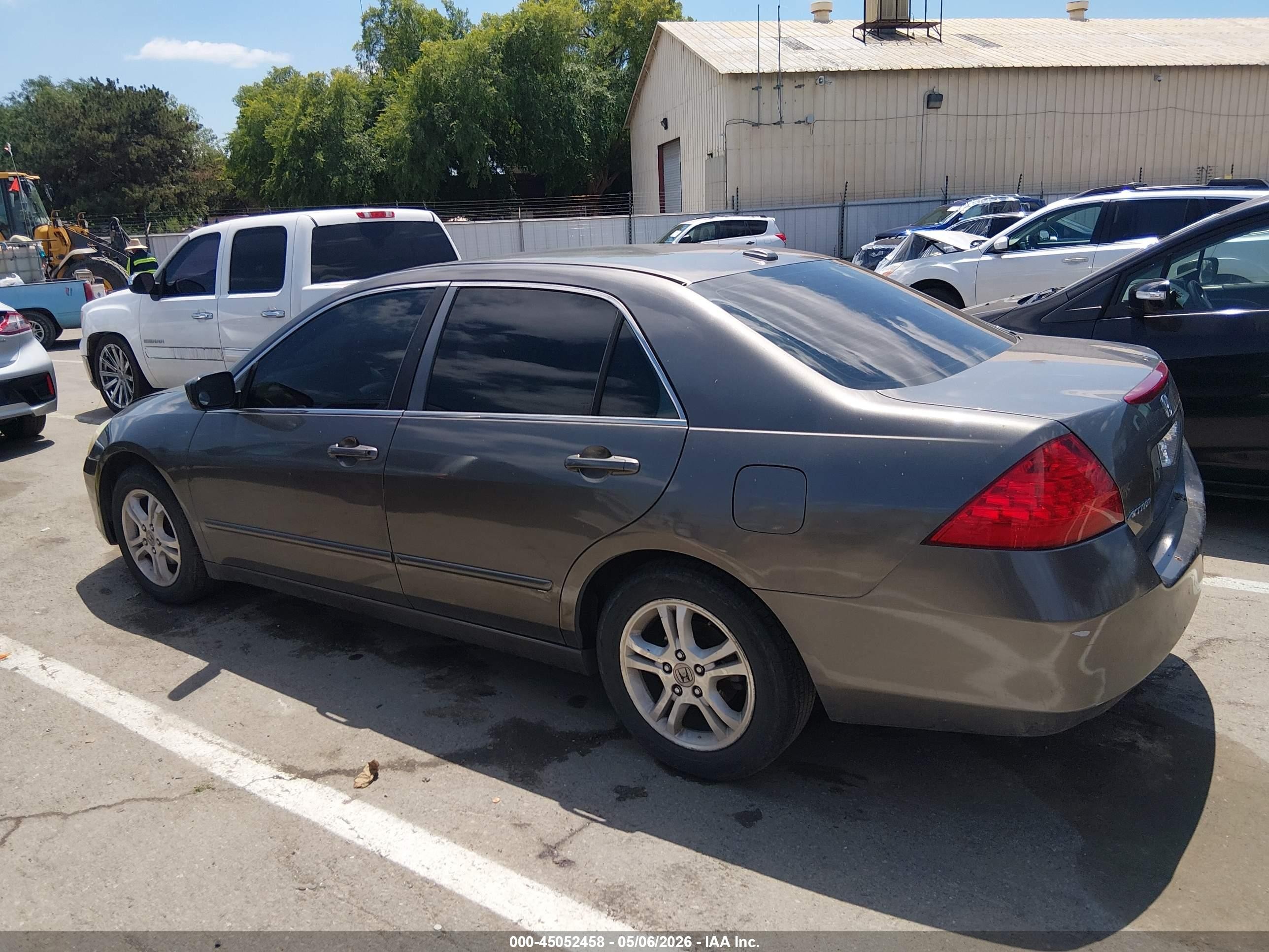 2006 Honda Accord 2.4 Ex Gray vin: 1HGCM567X6A144324