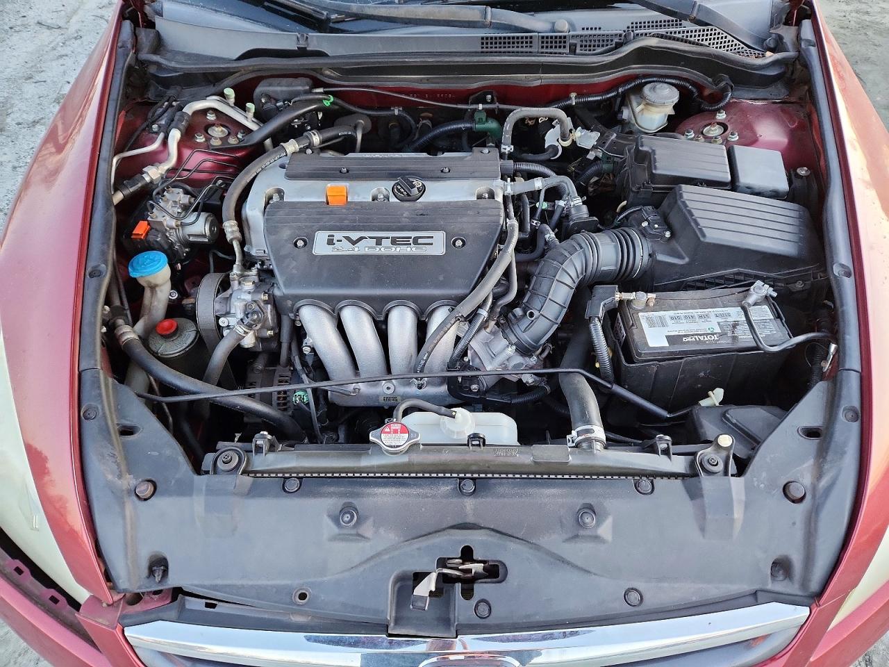 2006 Honda Accord Red vin: 1HGCM567X6A159034