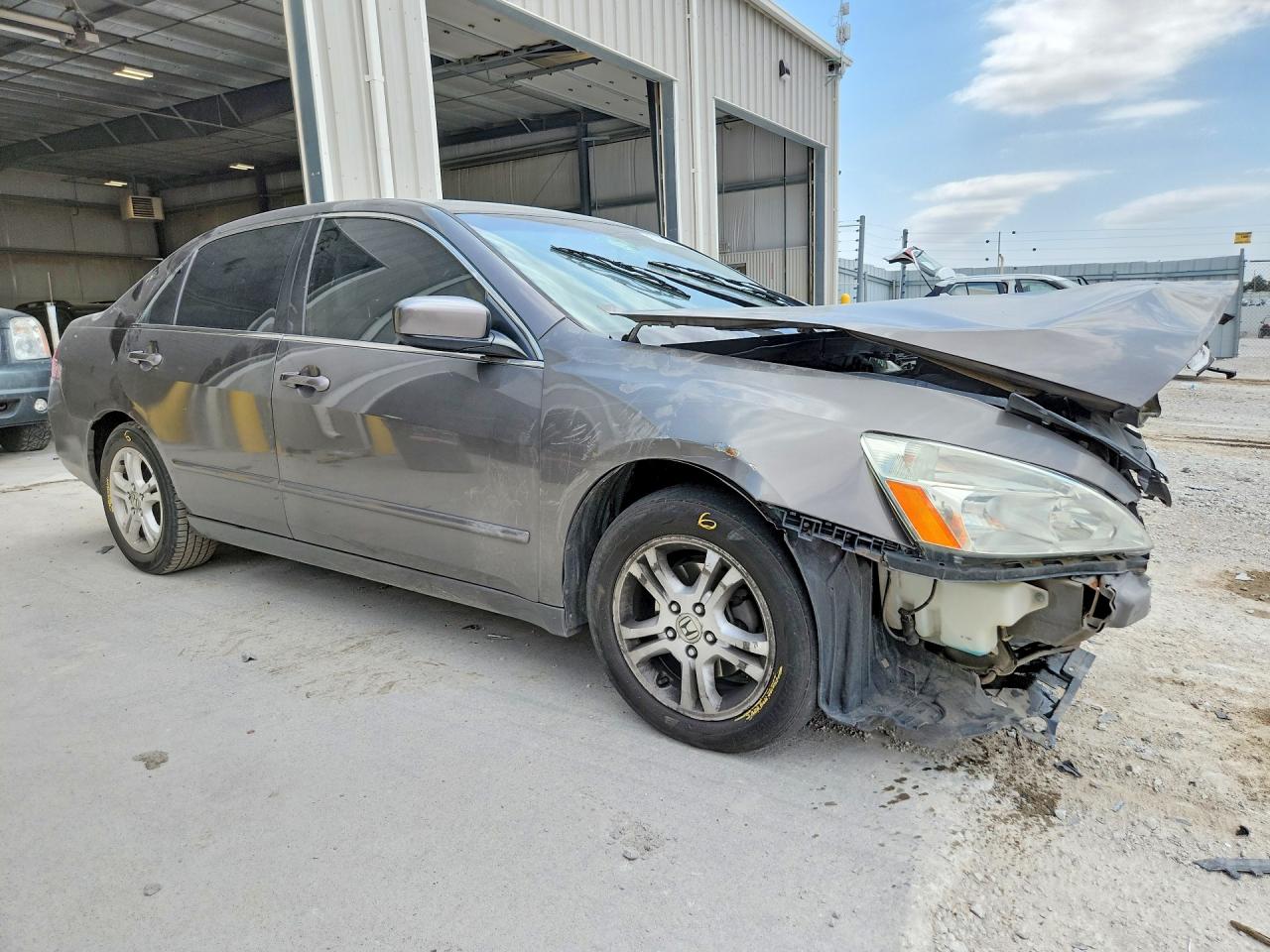 2006 Honda Accord Ex Gray vin: 1HGCM567X6A167652