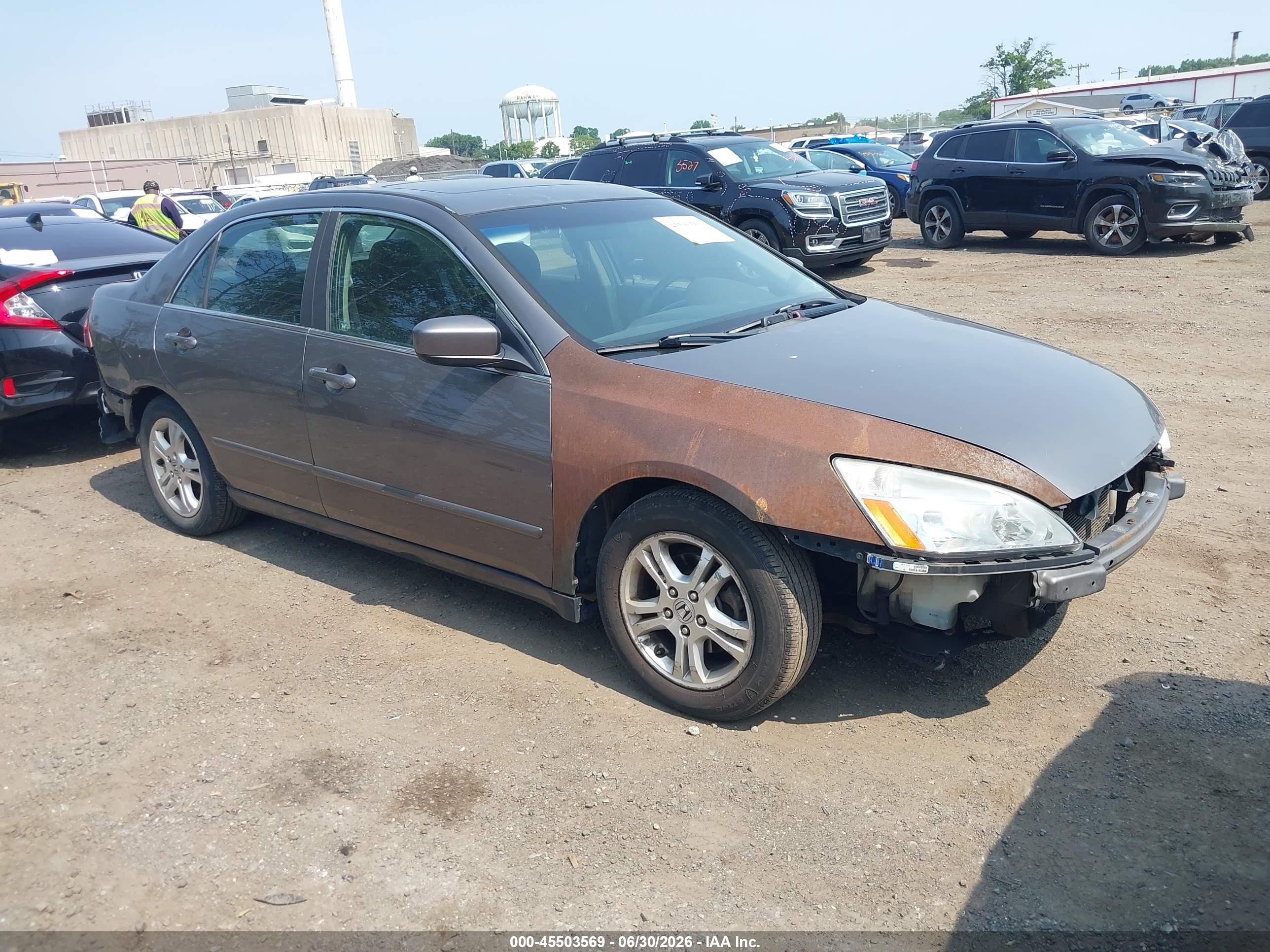 2006 Honda Accord 2.4 Ex Gray vin: 1HGCM567X6A184063