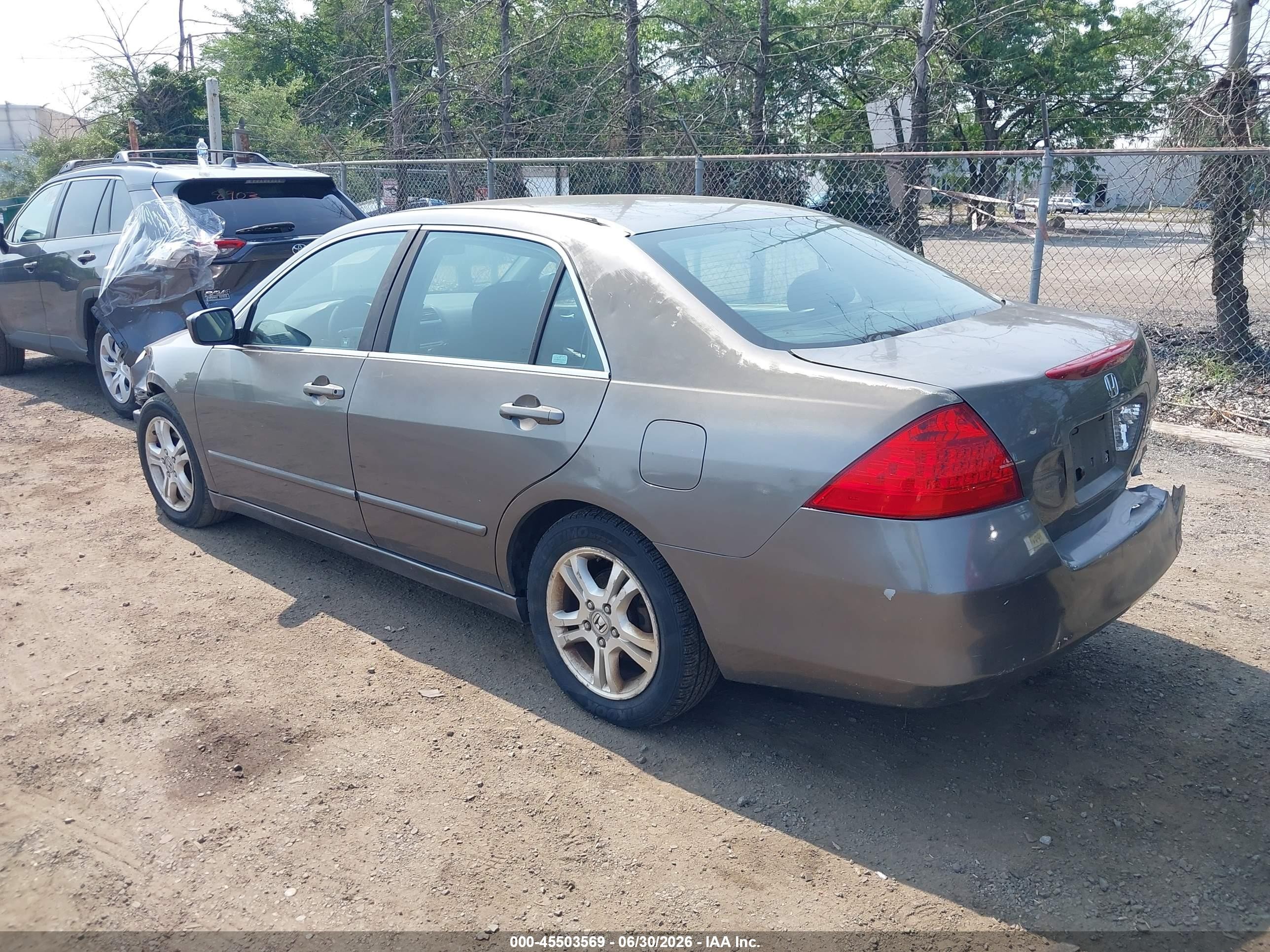 2006 Honda Accord 2.4 Ex Gray vin: 1HGCM567X6A184063